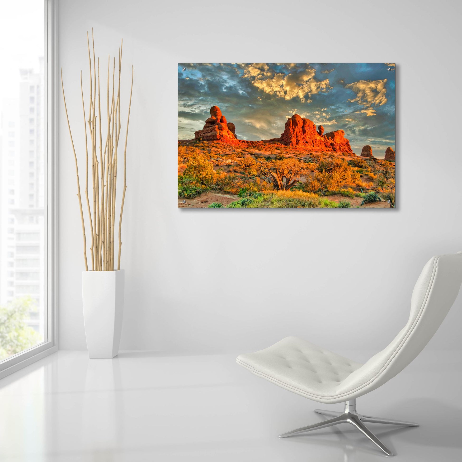 Epic Art 'Southern Utah Late Afternoon' by Mark A Paulda, Acrylic Glass Wall Art,36x24