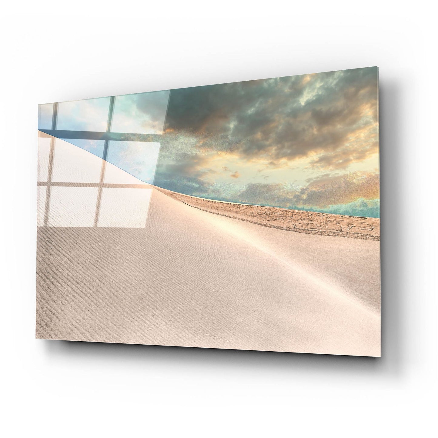 Epic Art 'Tranquil White Sands' by Mark A Paulda, Acrylic Glass Wall Art,24x16