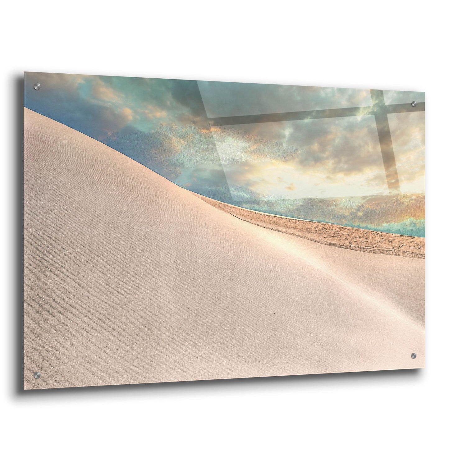 Epic Art 'Tranquil White Sands' by Mark A Paulda, Acrylic Glass Wall Art,36x24