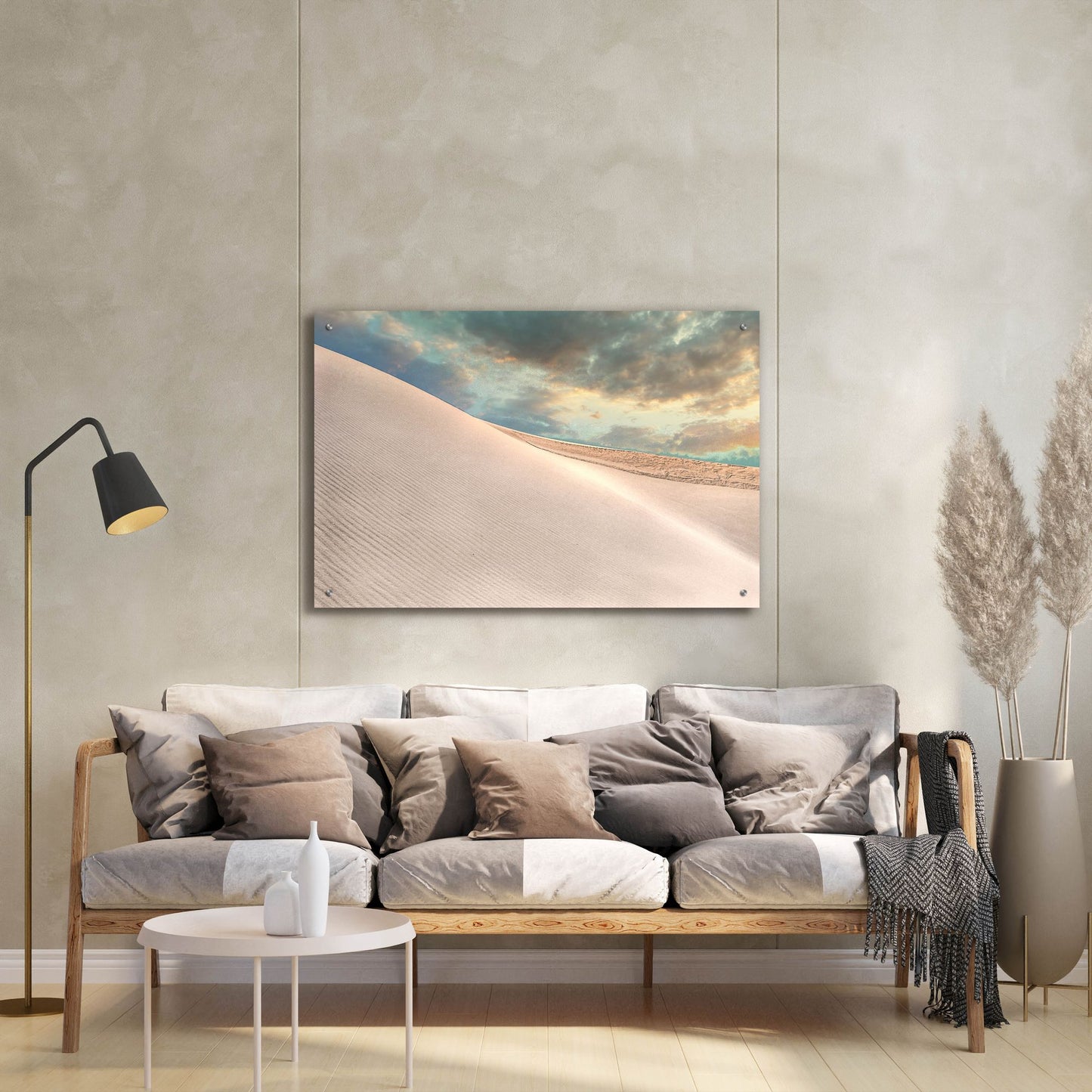 Epic Art 'Tranquil White Sands' by Mark A Paulda, Acrylic Glass Wall Art,36x24