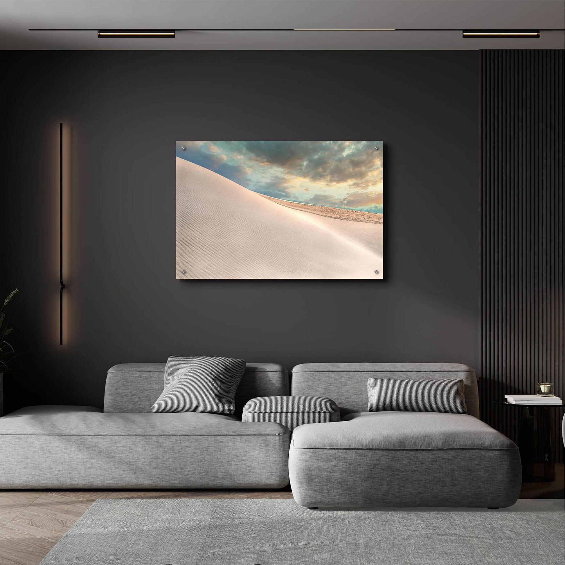 Epic Art 'Tranquil White Sands' by Mark A Paulda, Acrylic Glass Wall Art,36x24