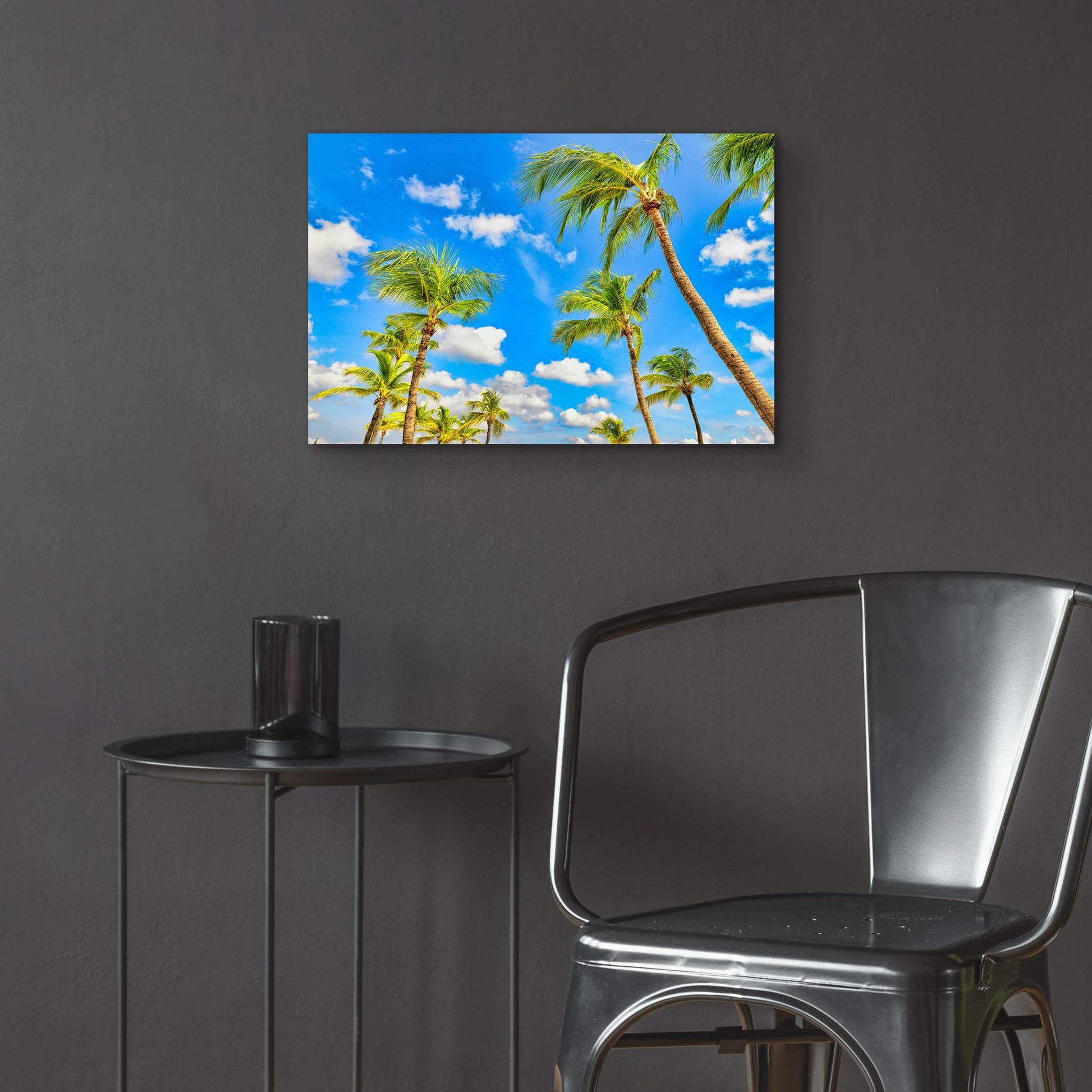 Epic Art 'Aruba Sunny Palms' by Mark A Paulda, Acrylic Glass Wall Art,24x16