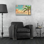 Epic Art 'Colombia Palm Sunset' by Mark A Paulda, Acrylic Glass Wall Art,24x16
