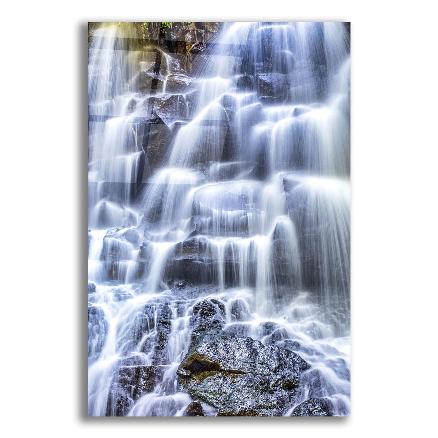 Epic Art 'Kanto Lampo Waterfall' by Mark A Paulda, Acrylic Glass Wall Art,12x16