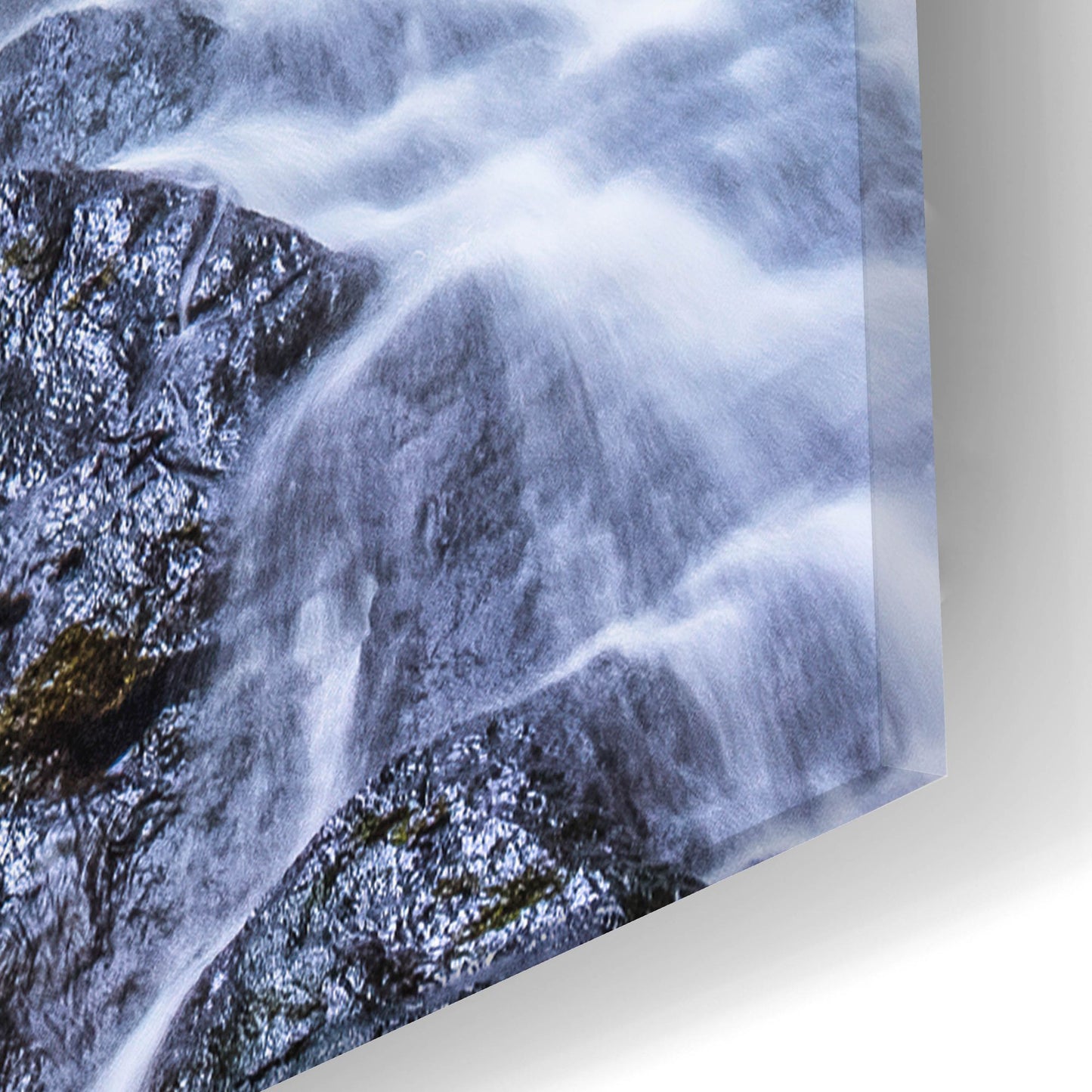 Epic Art 'Kanto Lampo Waterfall' by Mark A Paulda, Acrylic Glass Wall Art,16x24