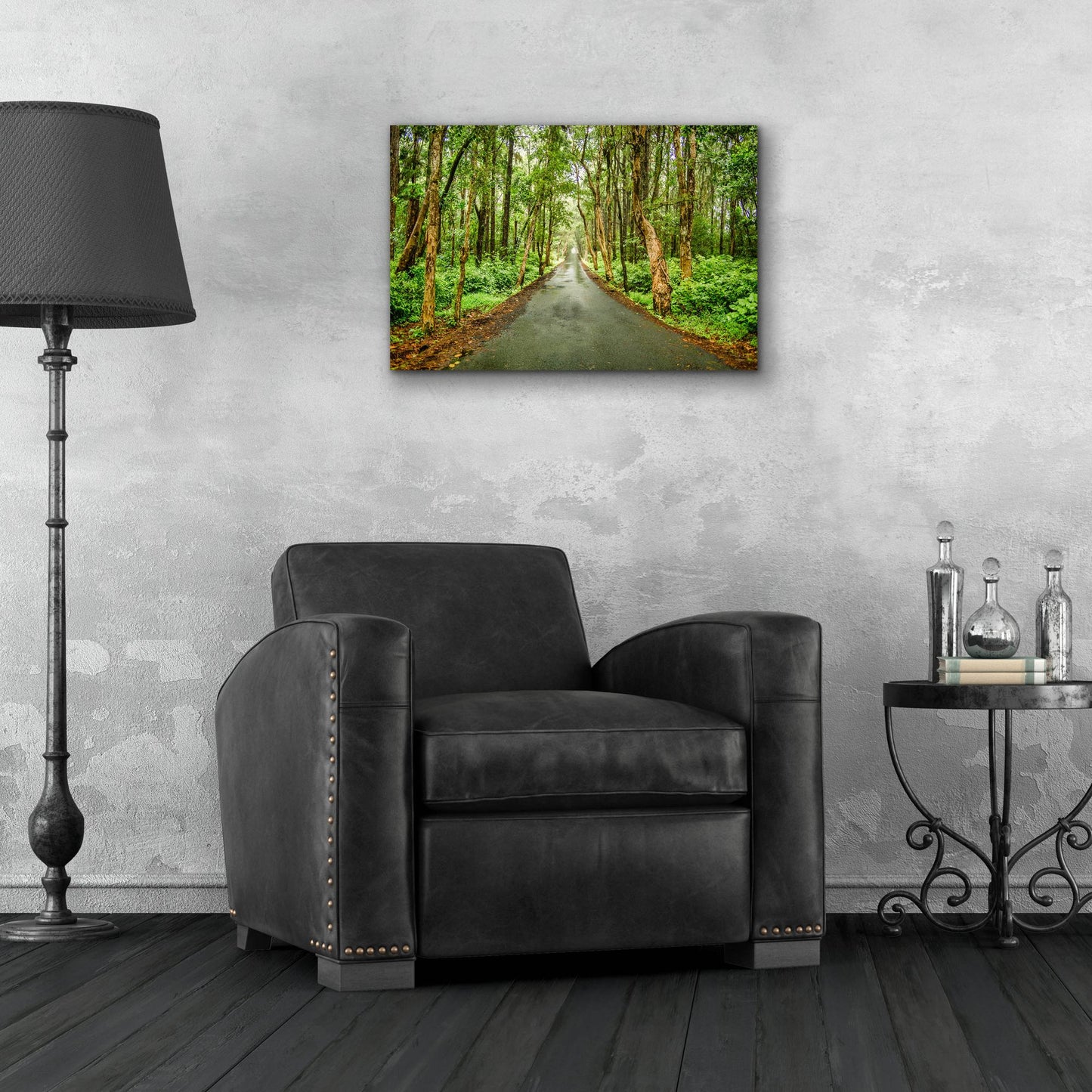 Epic Art 'Tropical Mauritius Road' by Mark A Paulda, Acrylic Glass Wall Art,24x16