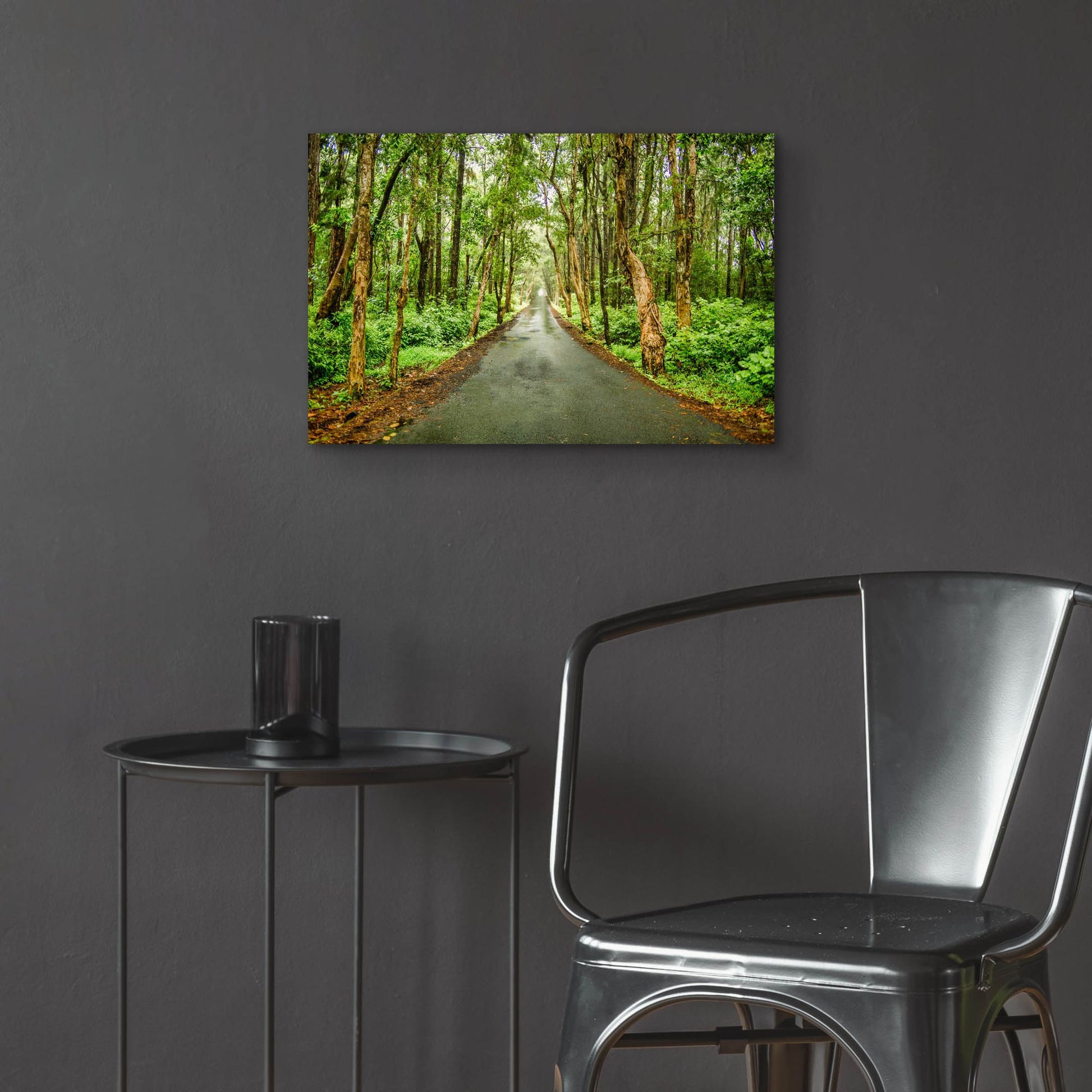 Epic Art 'Tropical Mauritius Road' by Mark A Paulda, Acrylic Glass Wall Art,24x16