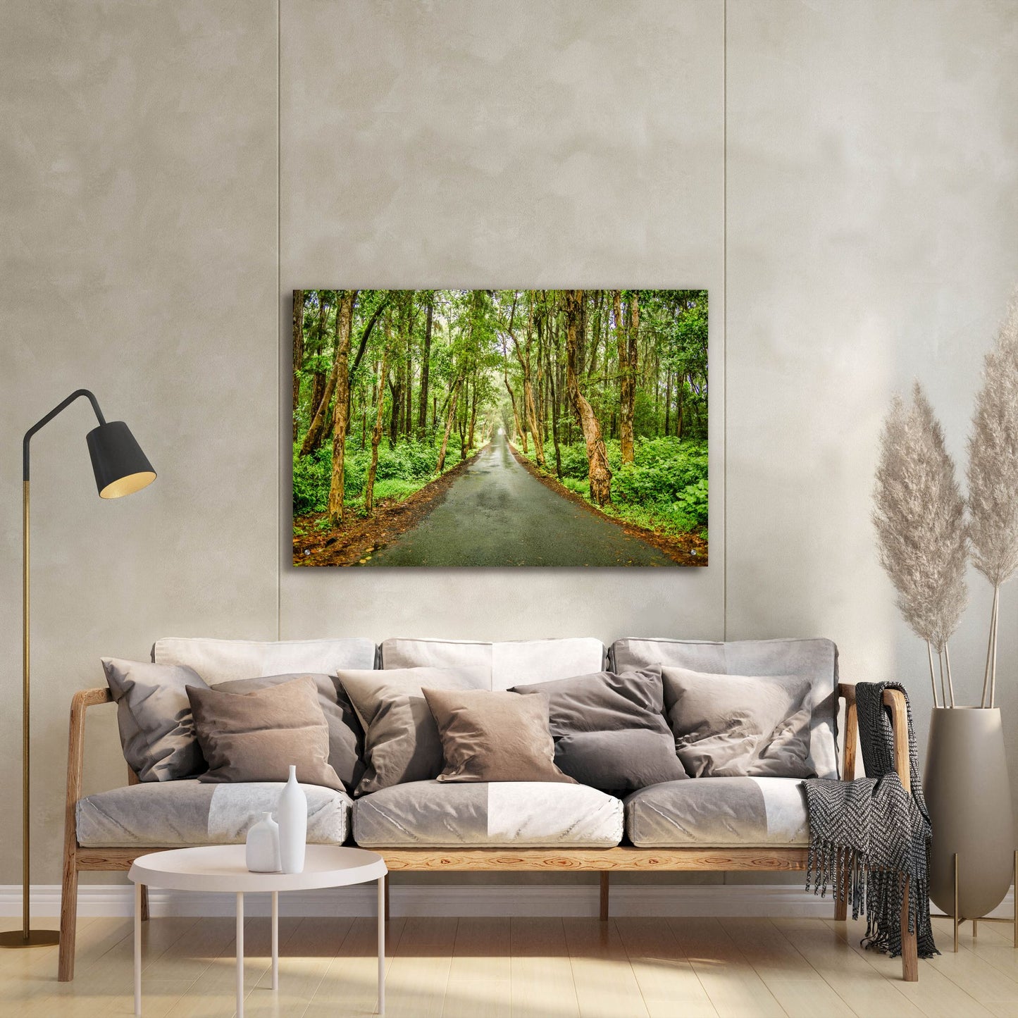 Epic Art 'Tropical Mauritius Road' by Mark A Paulda, Acrylic Glass Wall Art,36x24