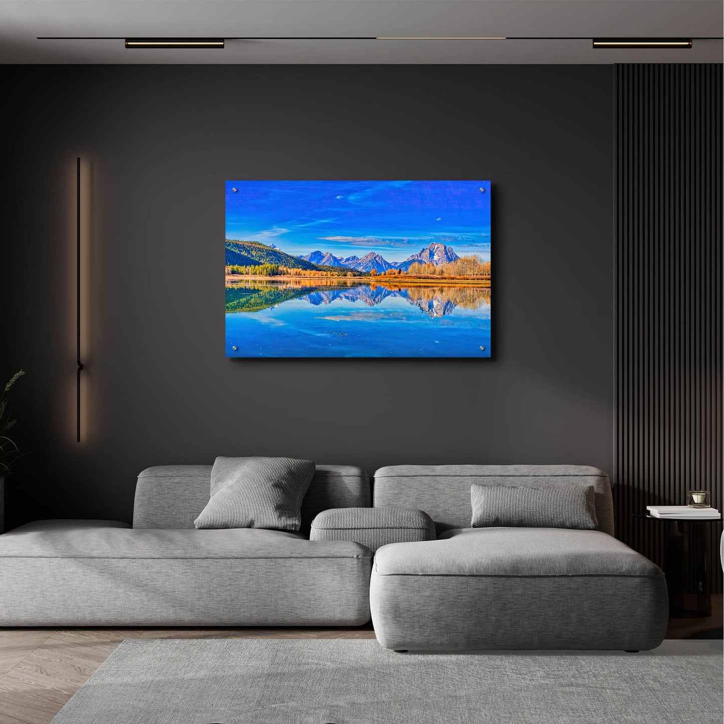 Epic Art 'Blue Reflections' by Mark A Paulda, Acrylic Glass Wall Art,36x24