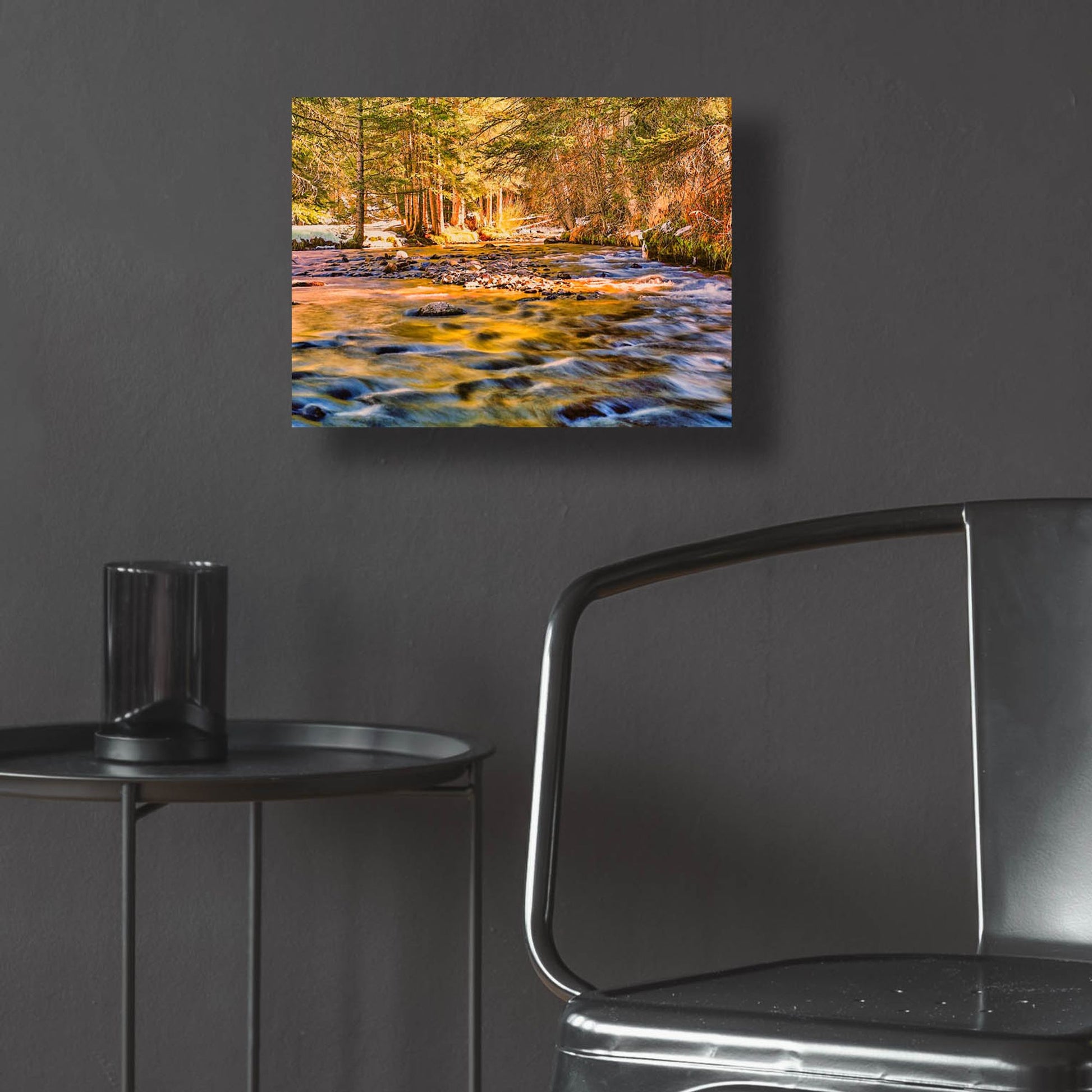 Epic Art 'Golden Hour River Reflection' by Mark A Paulda, Acrylic Glass Wall Art,16x12