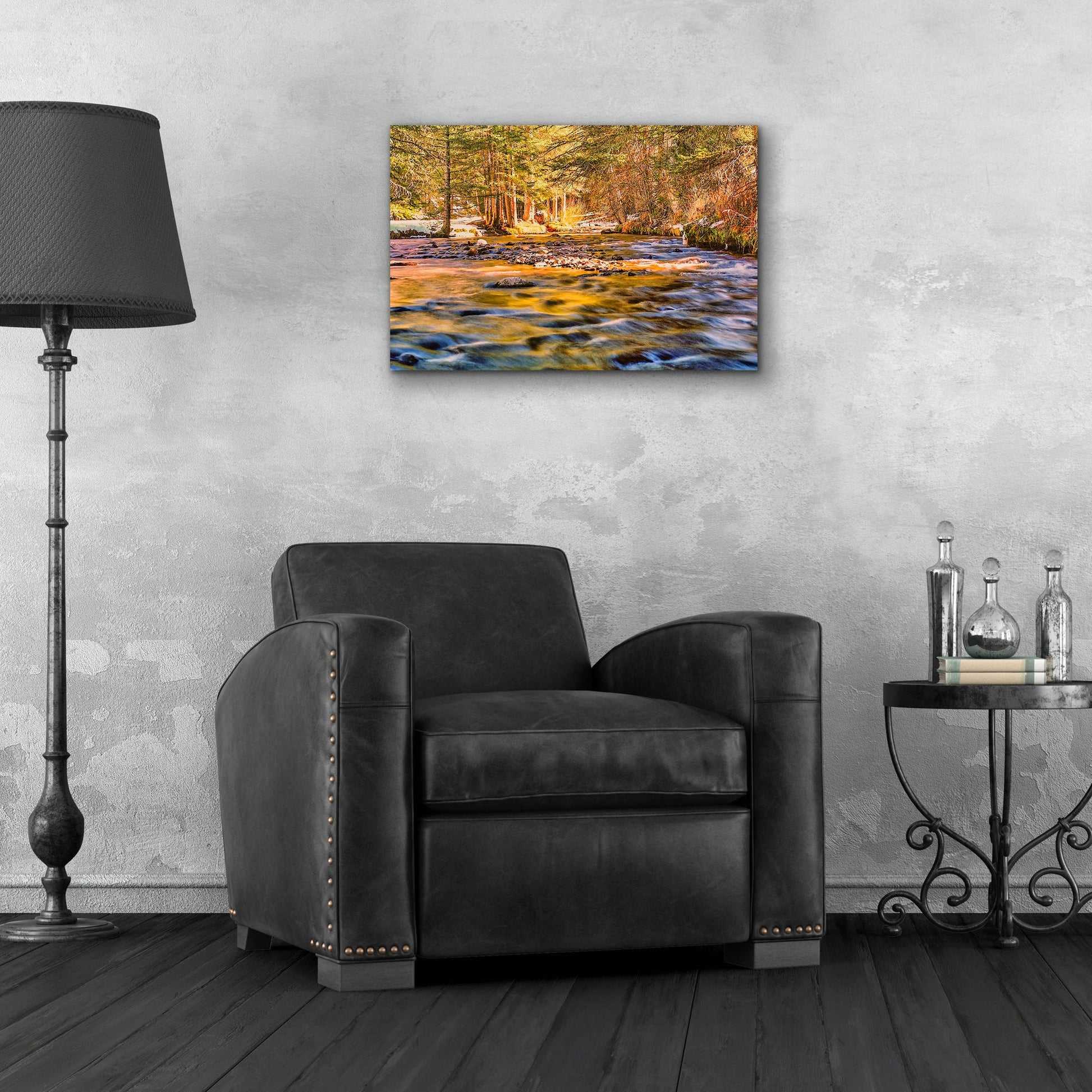 Epic Art 'Golden Hour River Reflection' by Mark A Paulda, Acrylic Glass Wall Art,24x16