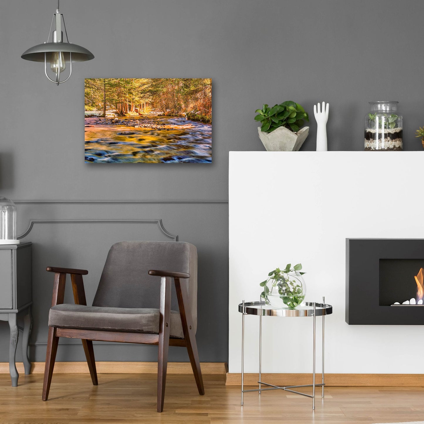 Epic Art 'Golden Hour River Reflection' by Mark A Paulda, Acrylic Glass Wall Art,24x16