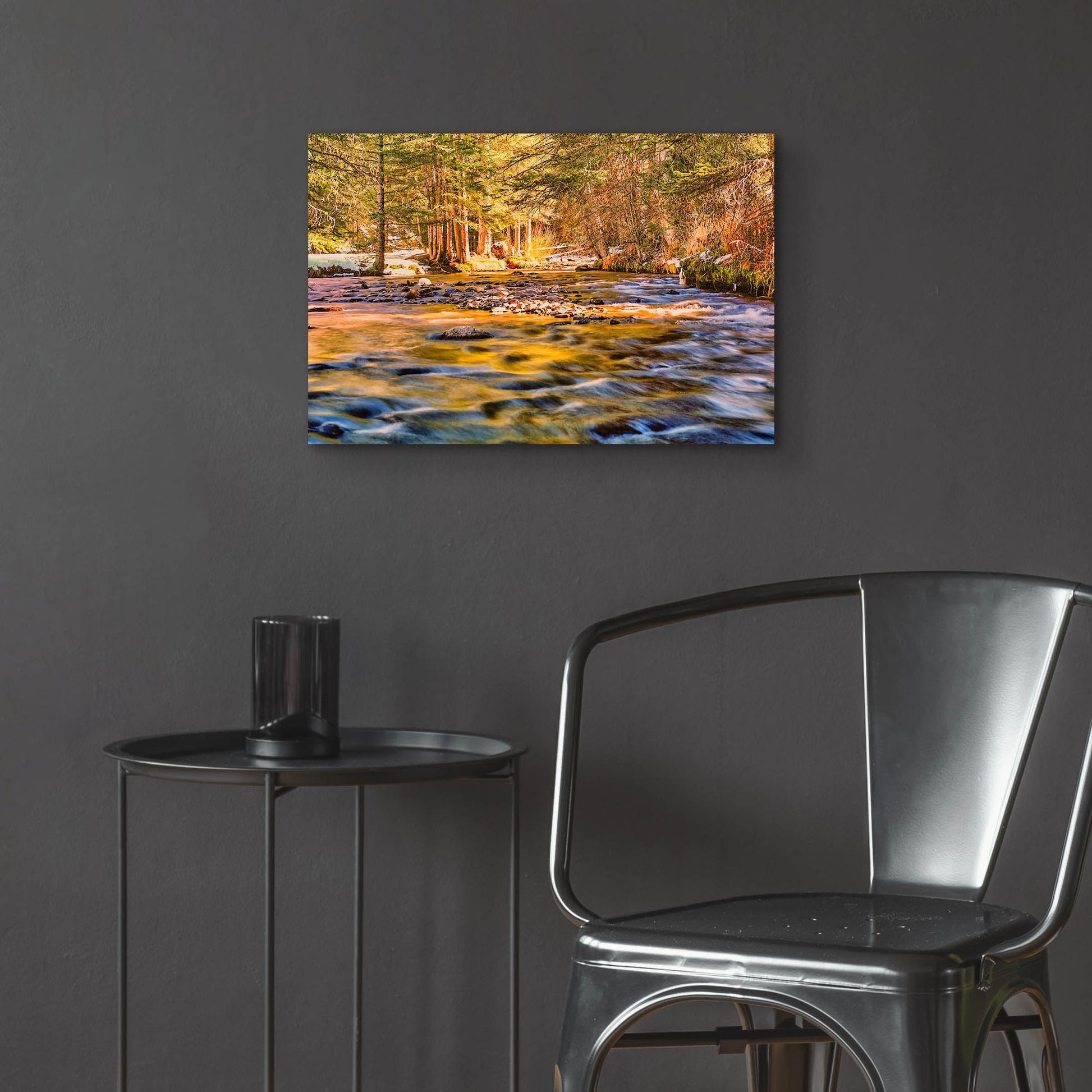 Epic Art 'Golden Hour River Reflection' by Mark A Paulda, Acrylic Glass Wall Art,24x16