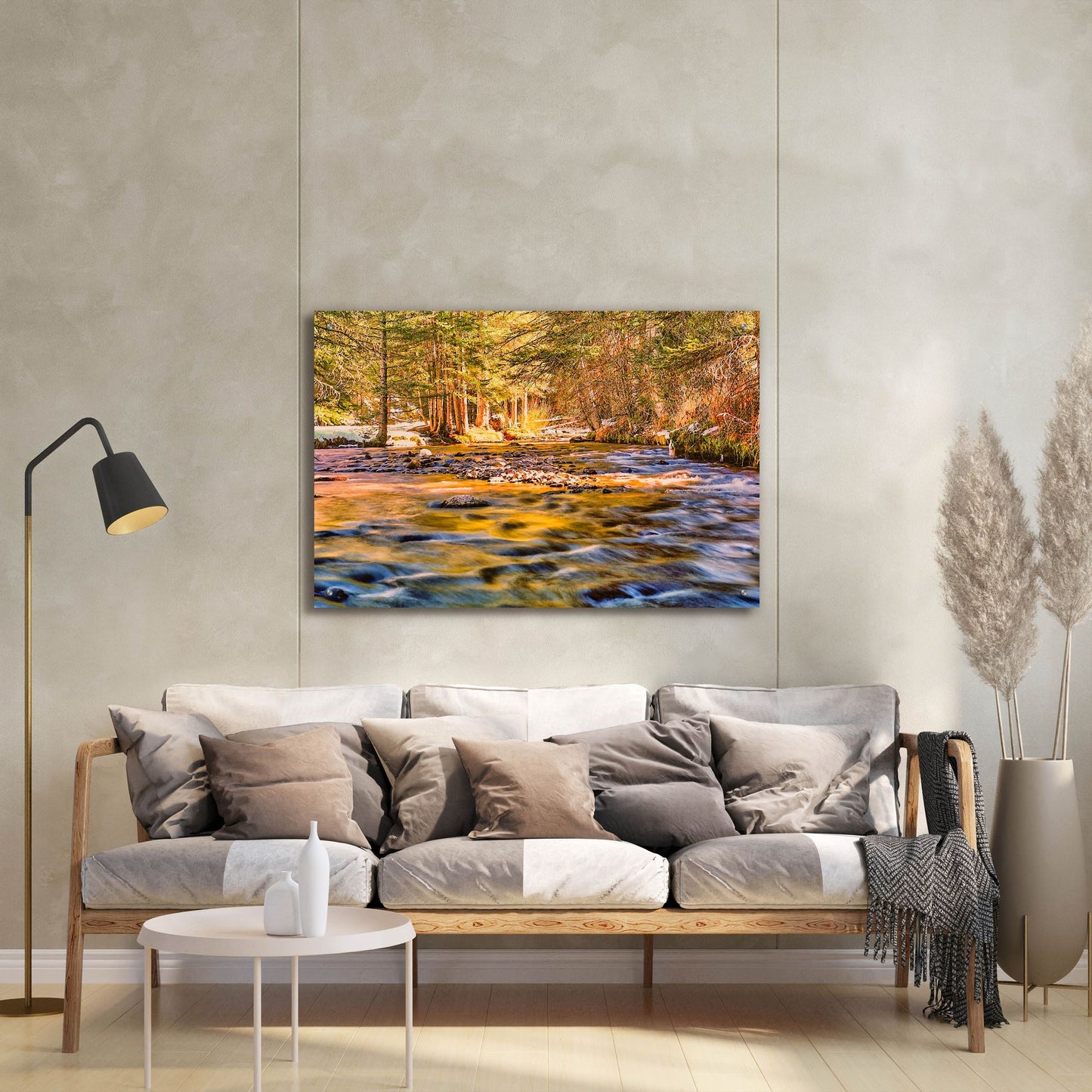 Epic Art 'Golden Hour River Reflection' by Mark A Paulda, Acrylic Glass Wall Art,36x24