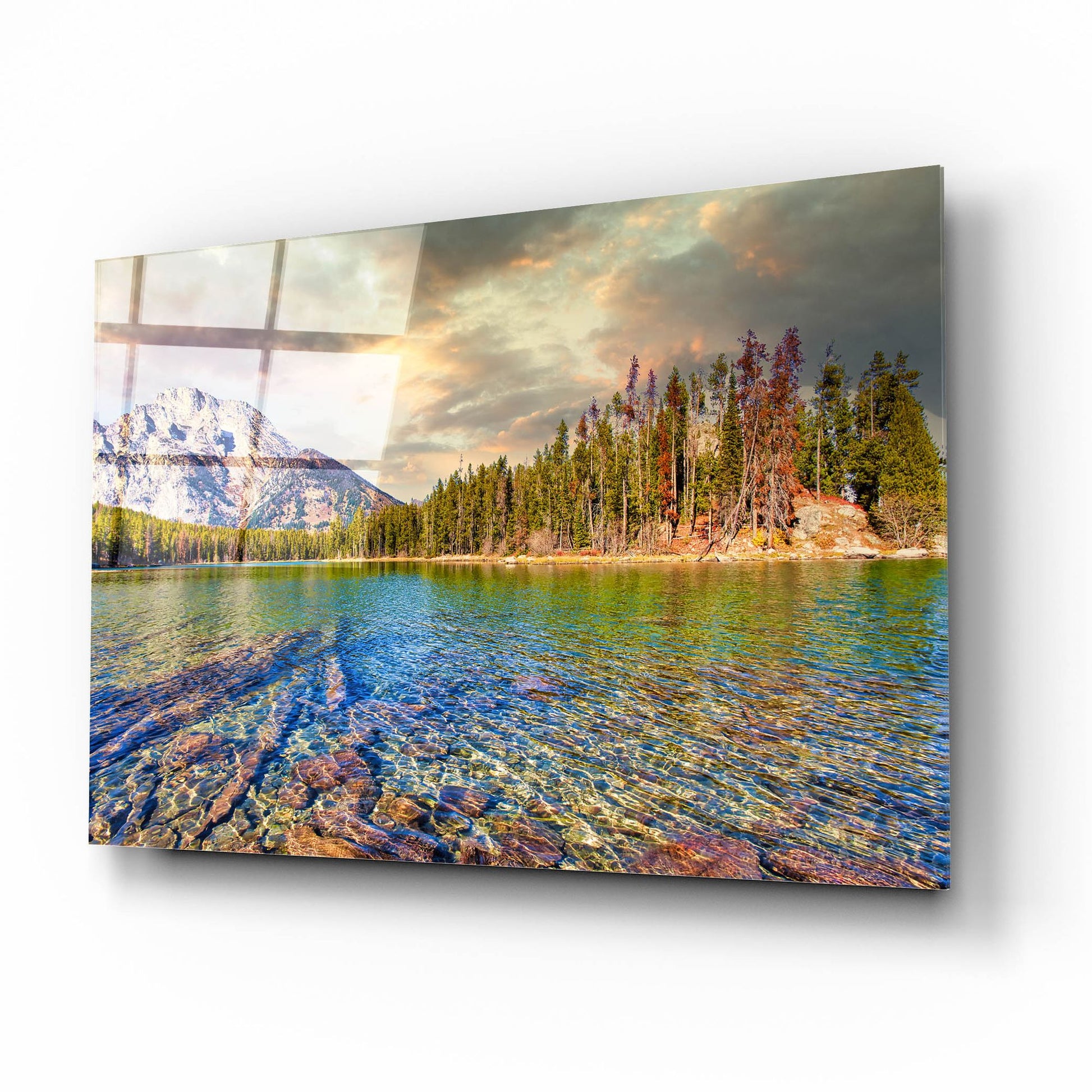 Epic Art 'Grand Tetons Afternoon' by Mark A Paulda, Acrylic Glass Wall Art,16x12