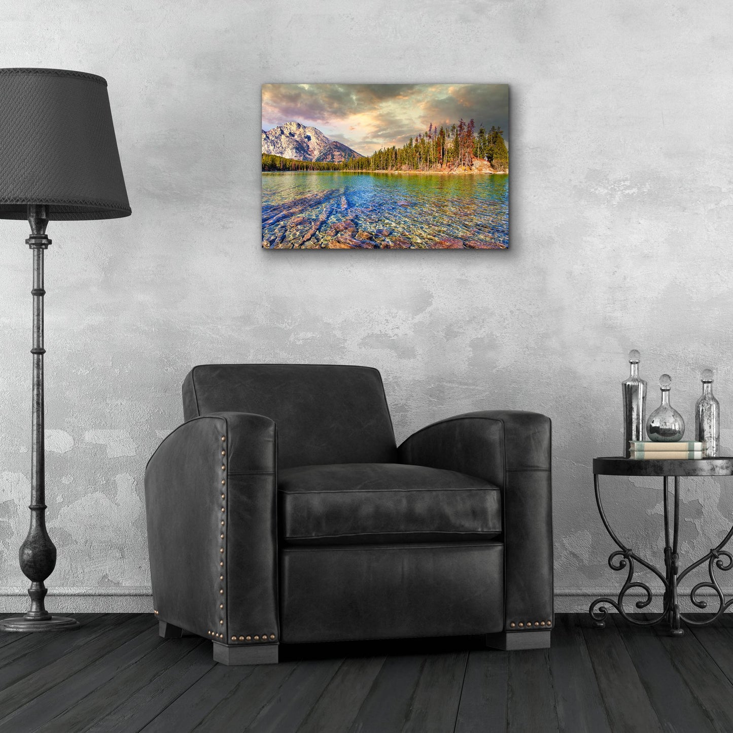 Epic Art 'Grand Tetons Afternoon' by Mark A Paulda, Acrylic Glass Wall Art,24x16