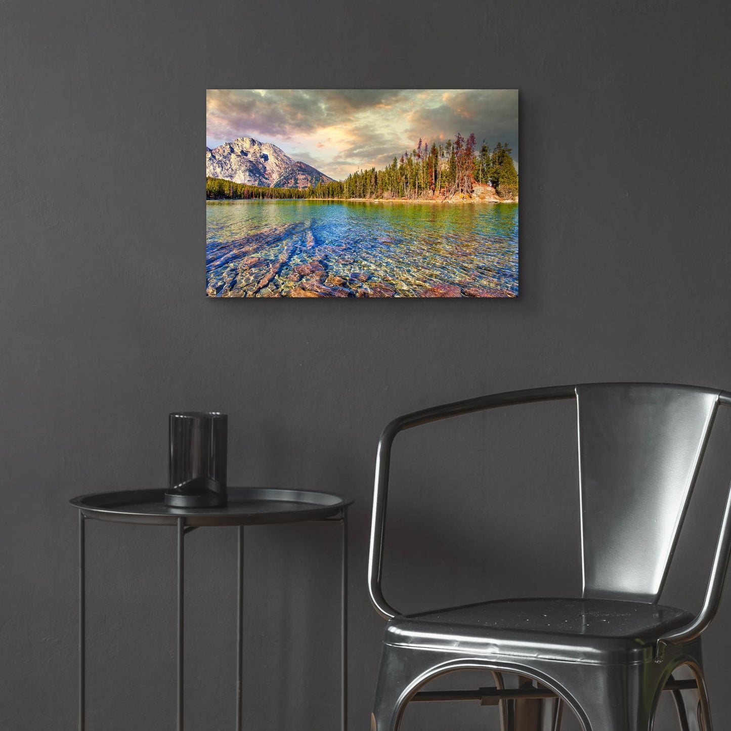 Epic Art 'Grand Tetons Afternoon' by Mark A Paulda, Acrylic Glass Wall Art,24x16