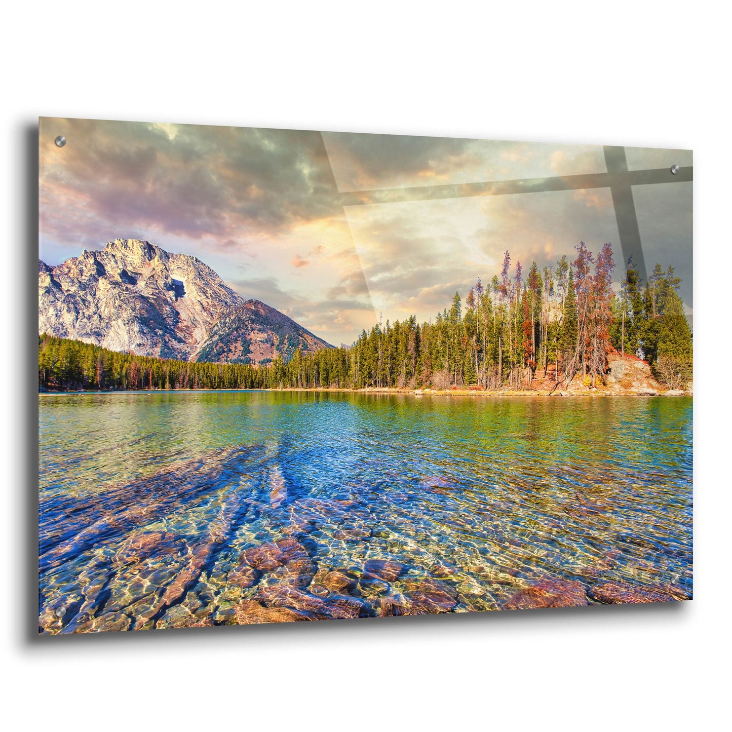 Epic Art 'Grand Tetons Afternoon' by Mark A Paulda, Acrylic Glass Wall Art,36x24