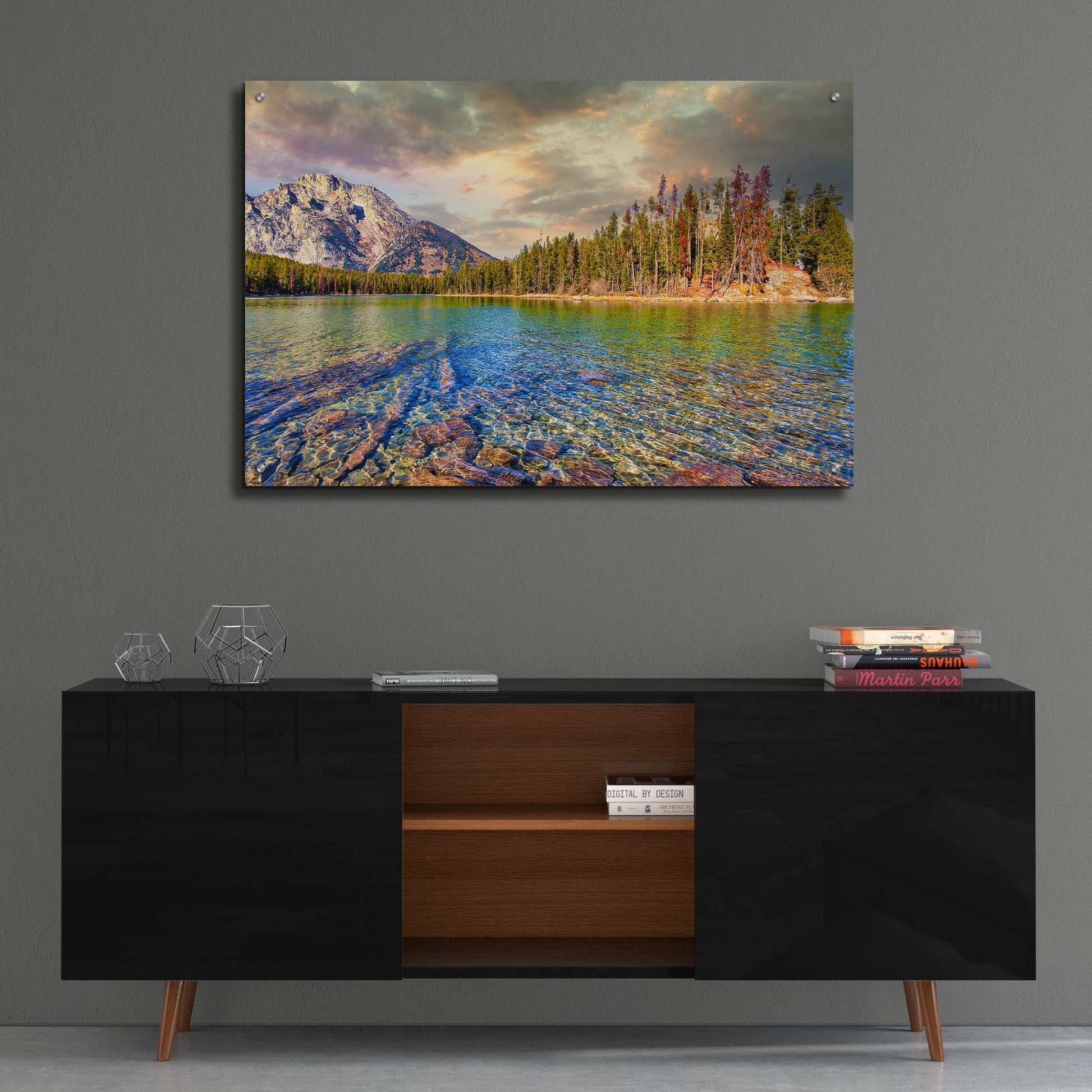 Epic Art 'Grand Tetons Afternoon' by Mark A Paulda, Acrylic Glass Wall Art,36x24