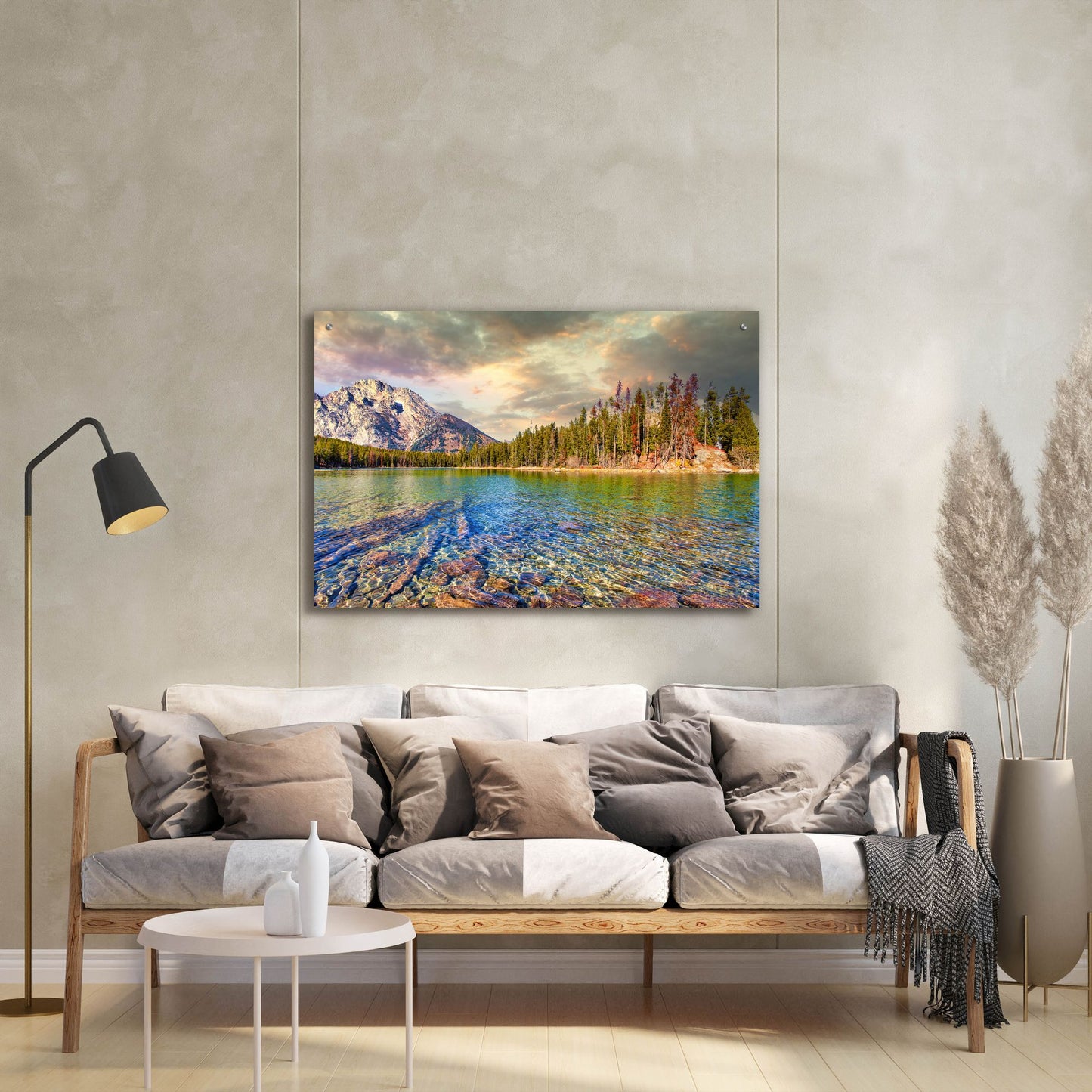 Epic Art 'Grand Tetons Afternoon' by Mark A Paulda, Acrylic Glass Wall Art,36x24