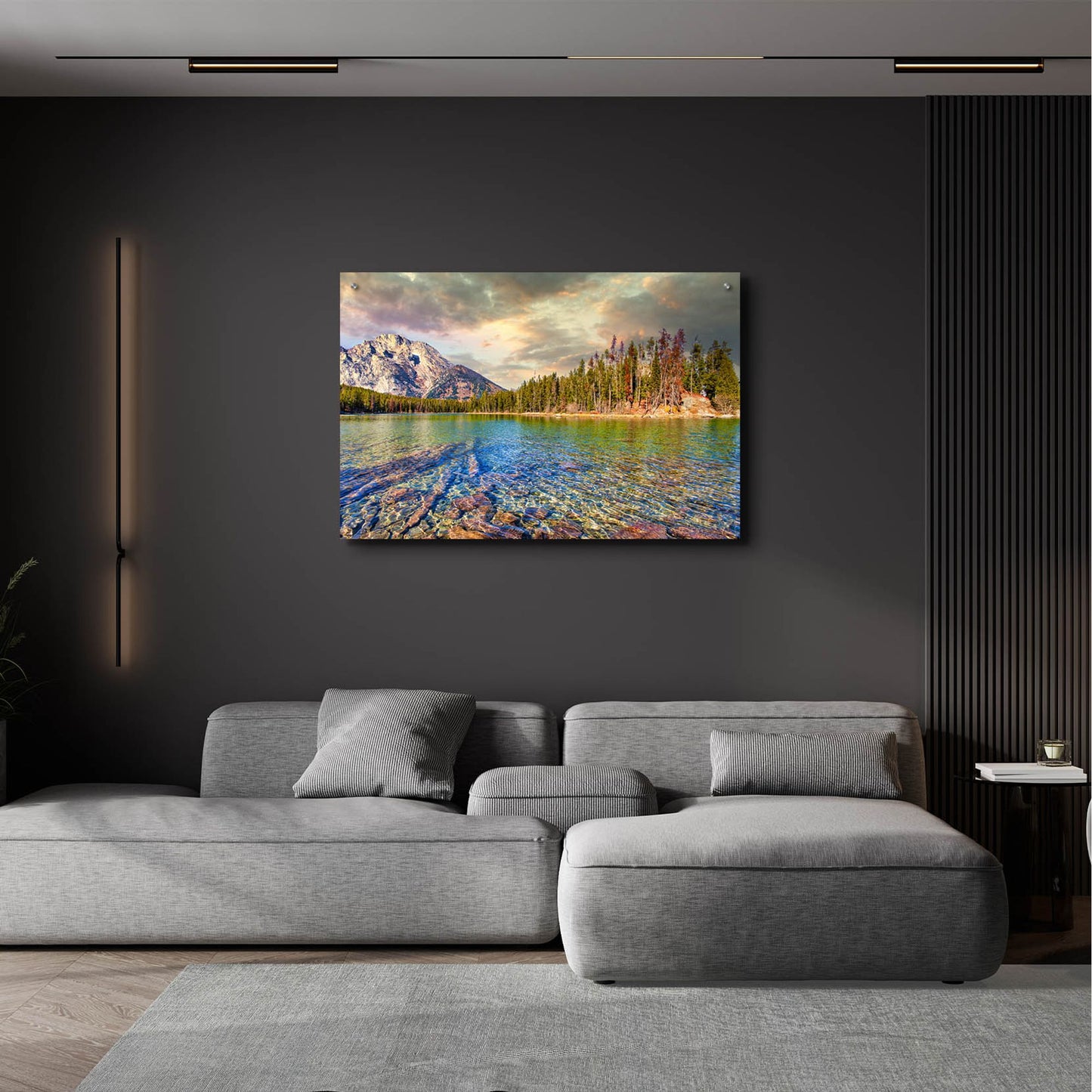 Epic Art 'Grand Tetons Afternoon' by Mark A Paulda, Acrylic Glass Wall Art,36x24