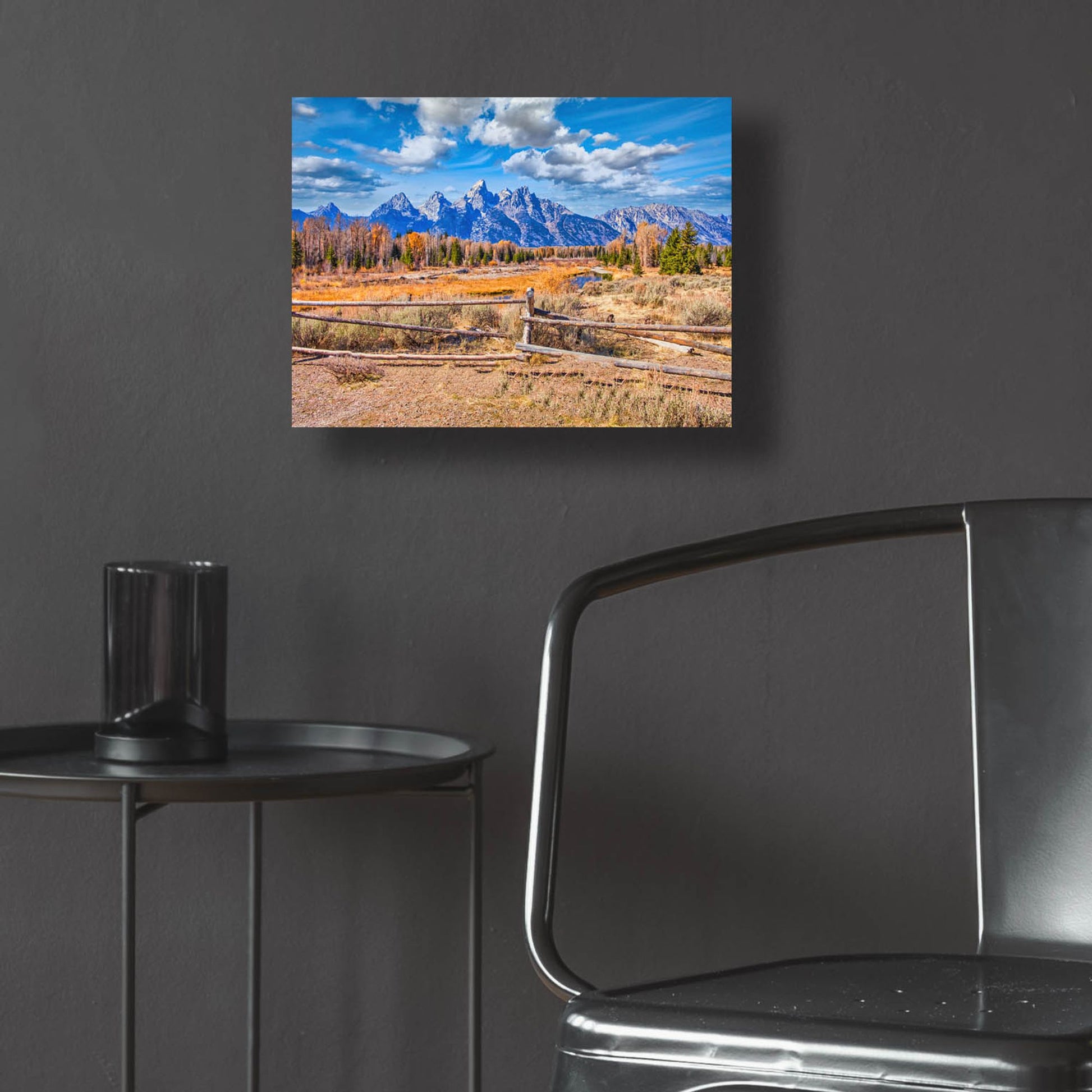 Epic Art 'Grand Tetons' by Mark A Paulda, Acrylic Glass Wall Art,16x12