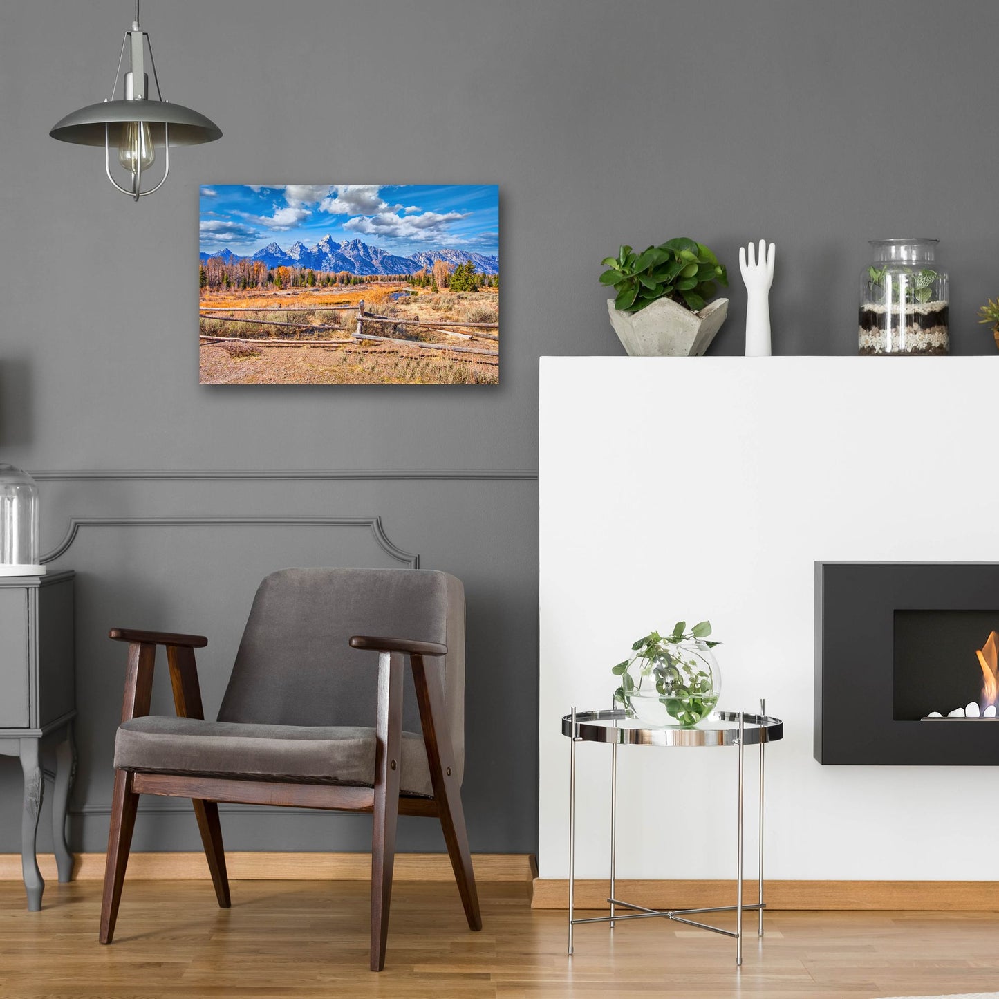 Epic Art 'Grand Tetons' by Mark A Paulda, Acrylic Glass Wall Art,24x16