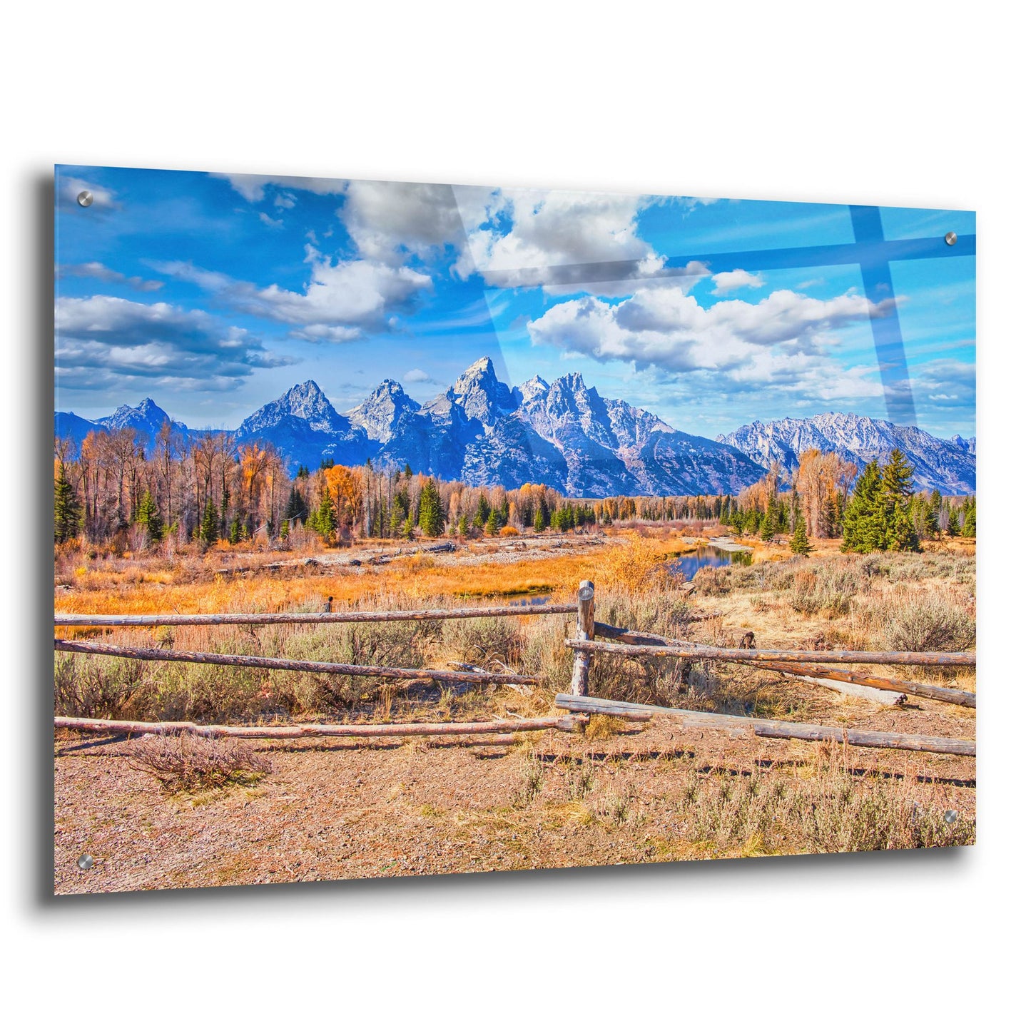 Epic Art 'Grand Tetons' by Mark A Paulda, Acrylic Glass Wall Art,36x24