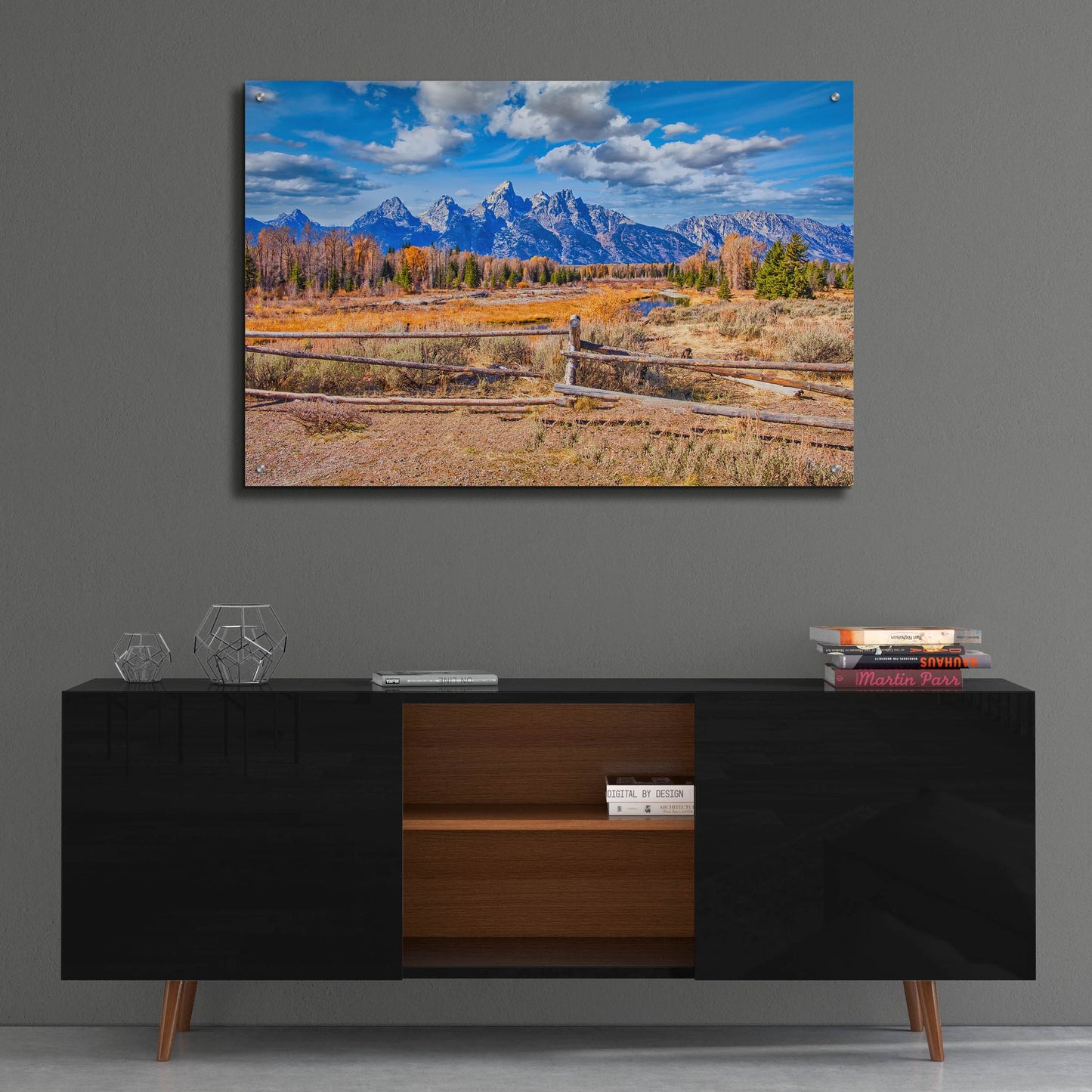 Epic Art 'Grand Tetons' by Mark A Paulda, Acrylic Glass Wall Art,36x24