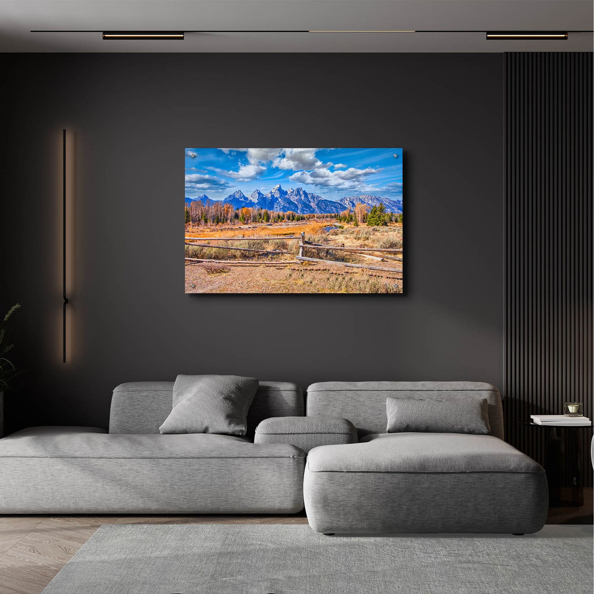 Epic Art 'Grand Tetons' by Mark A Paulda, Acrylic Glass Wall Art,36x24