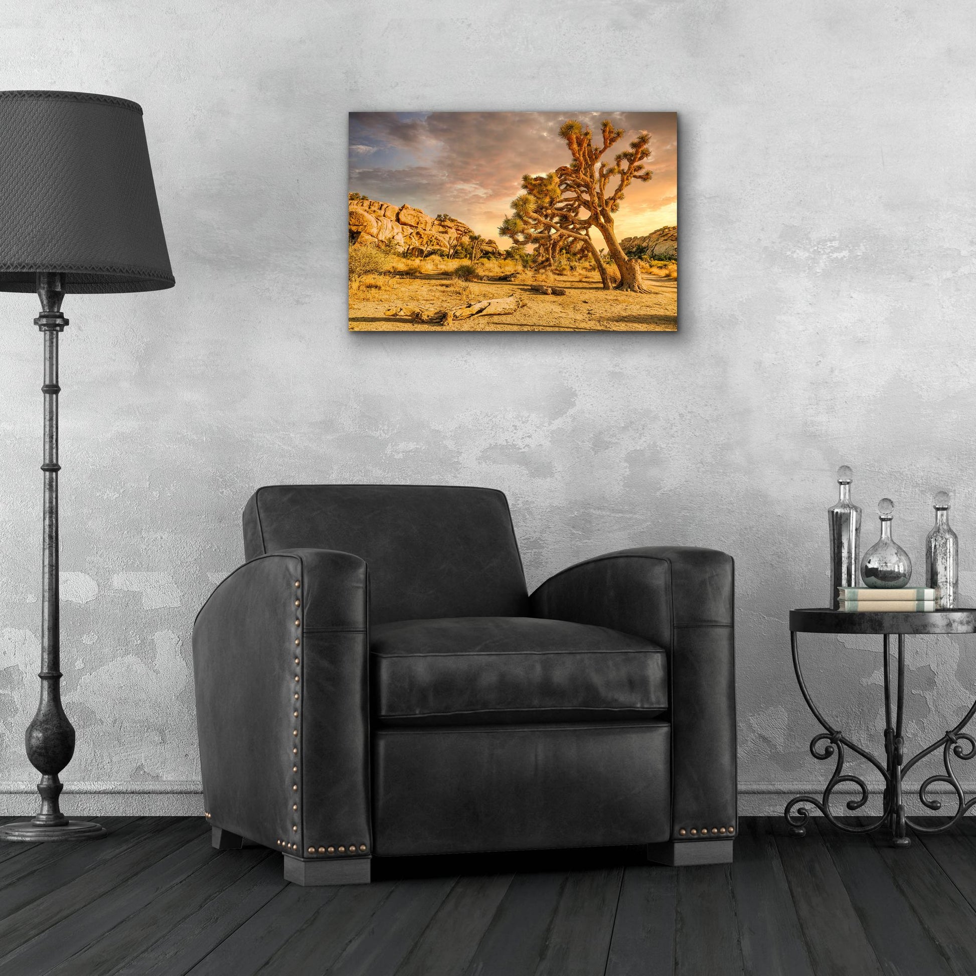 Epic Art 'Joshua Tree Golden Hour' by Mark A Paulda, Acrylic Glass Wall Art,24x16