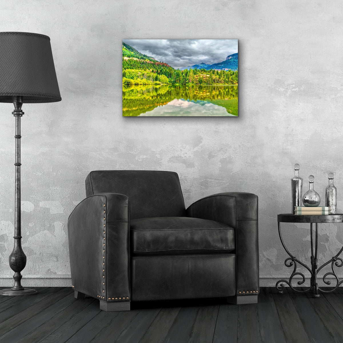 Epic Art 'Lake Lenore 2' by Mark A Paulda, Acrylic Glass Wall Art,24x16
