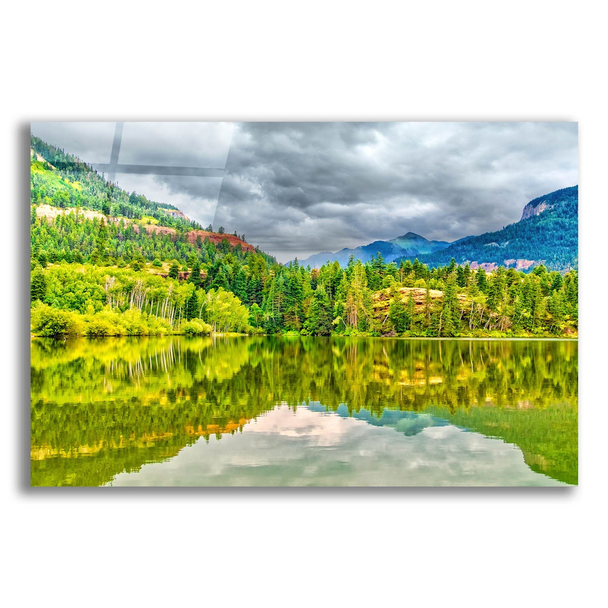 Epic Art 'Lake Lenore 2' by Mark A Paulda, Acrylic Glass Wall Art,24x16