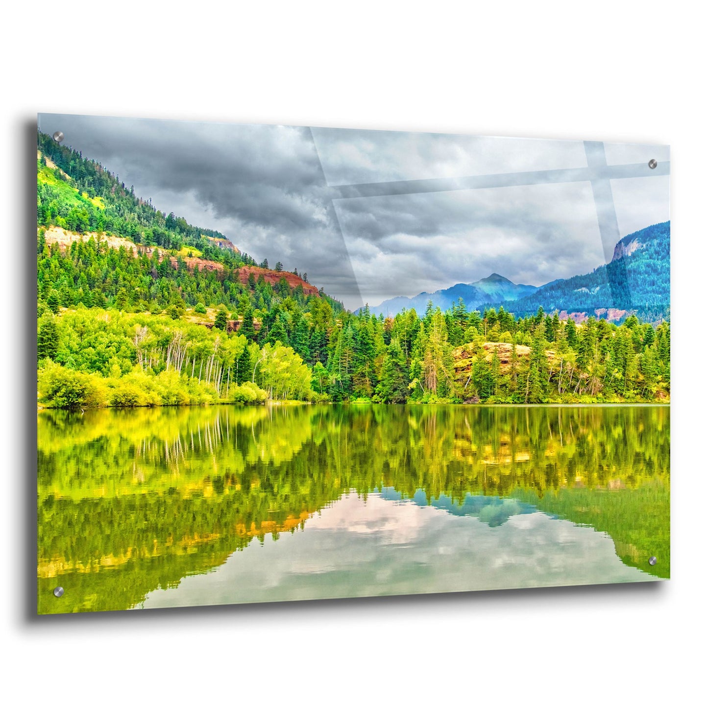 Epic Art 'Lake Lenore 2' by Mark A Paulda, Acrylic Glass Wall Art,36x24