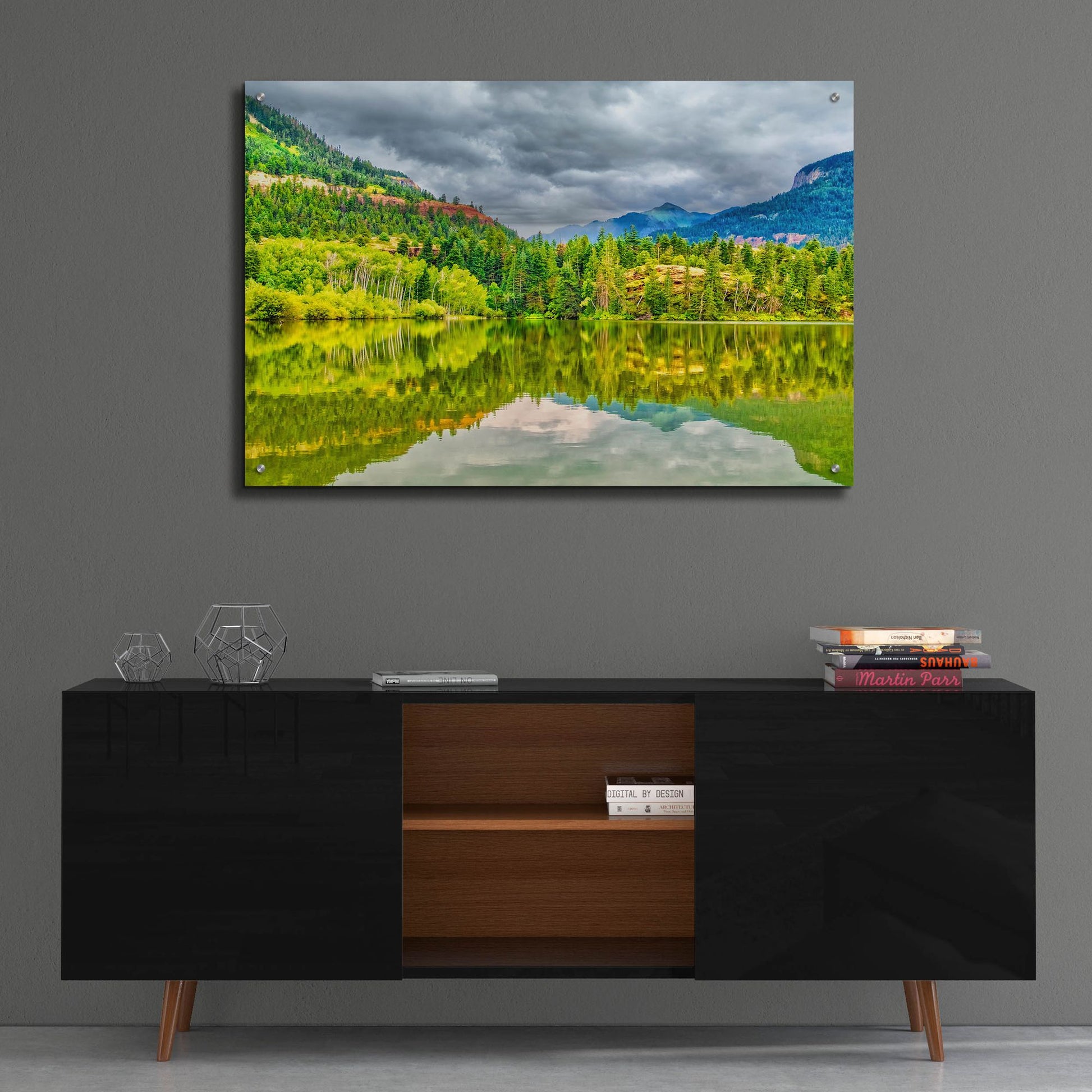 Epic Art 'Lake Lenore 2' by Mark A Paulda, Acrylic Glass Wall Art,36x24