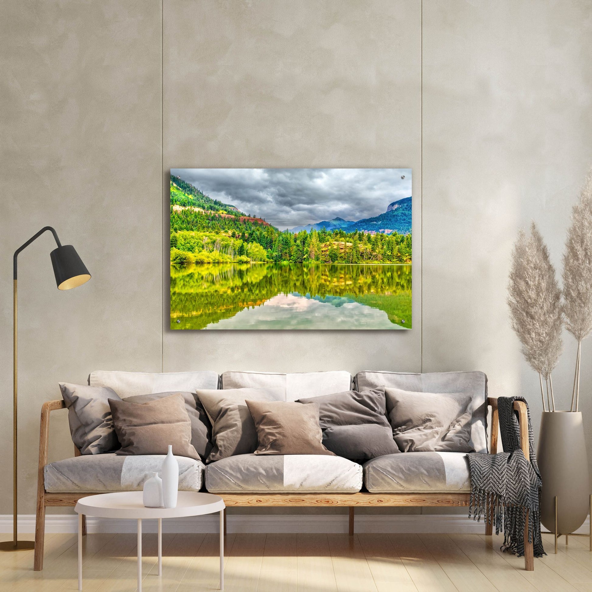 Epic Art 'Lake Lenore 2' by Mark A Paulda, Acrylic Glass Wall Art,36x24