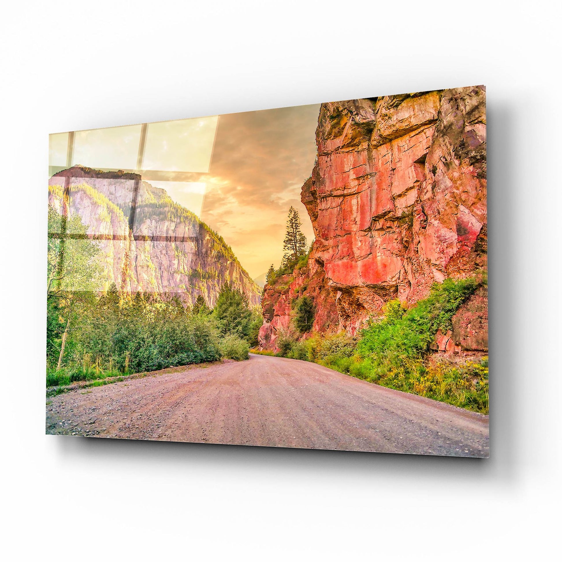 Epic Art 'San Juan Mountain Road' by Mark A Paulda, Acrylic Glass Wall Art,16x12