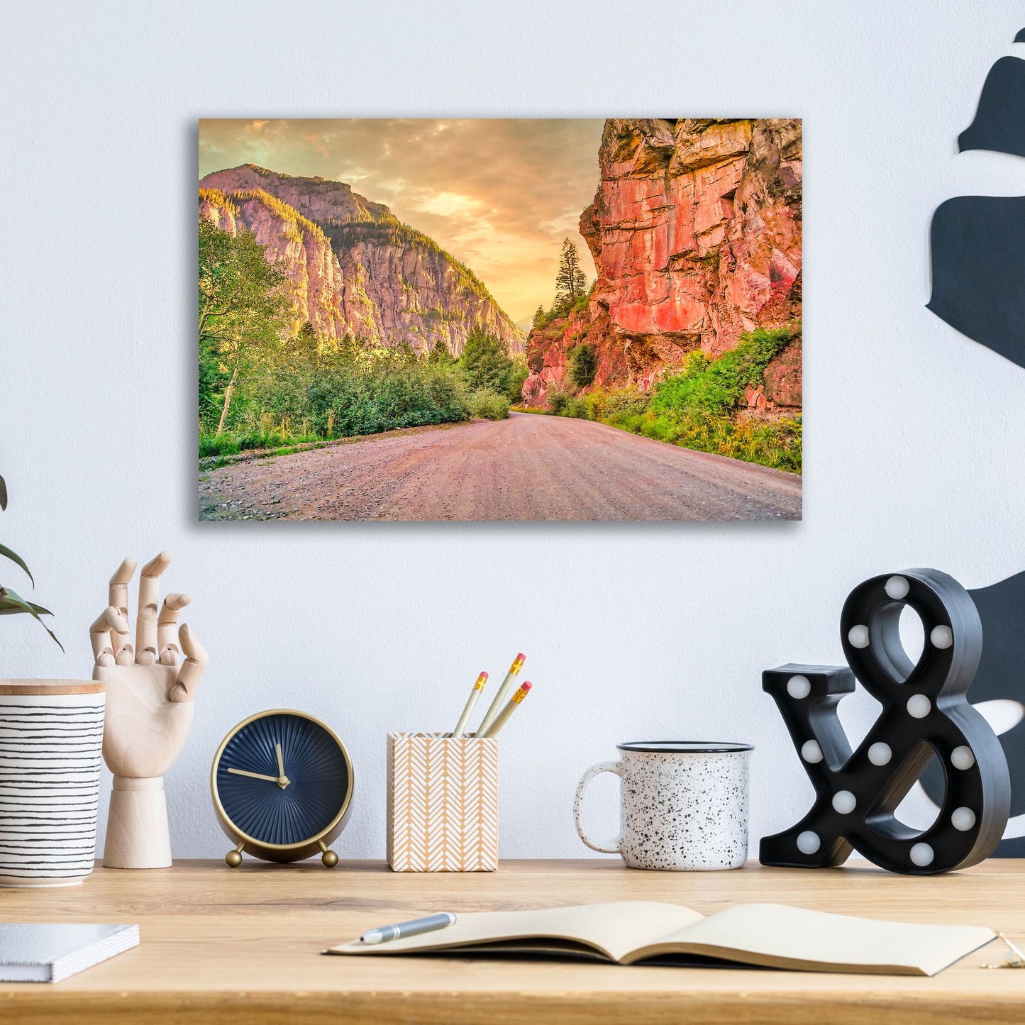 Epic Art 'San Juan Mountain Road' by Mark A Paulda, Acrylic Glass Wall Art,16x12