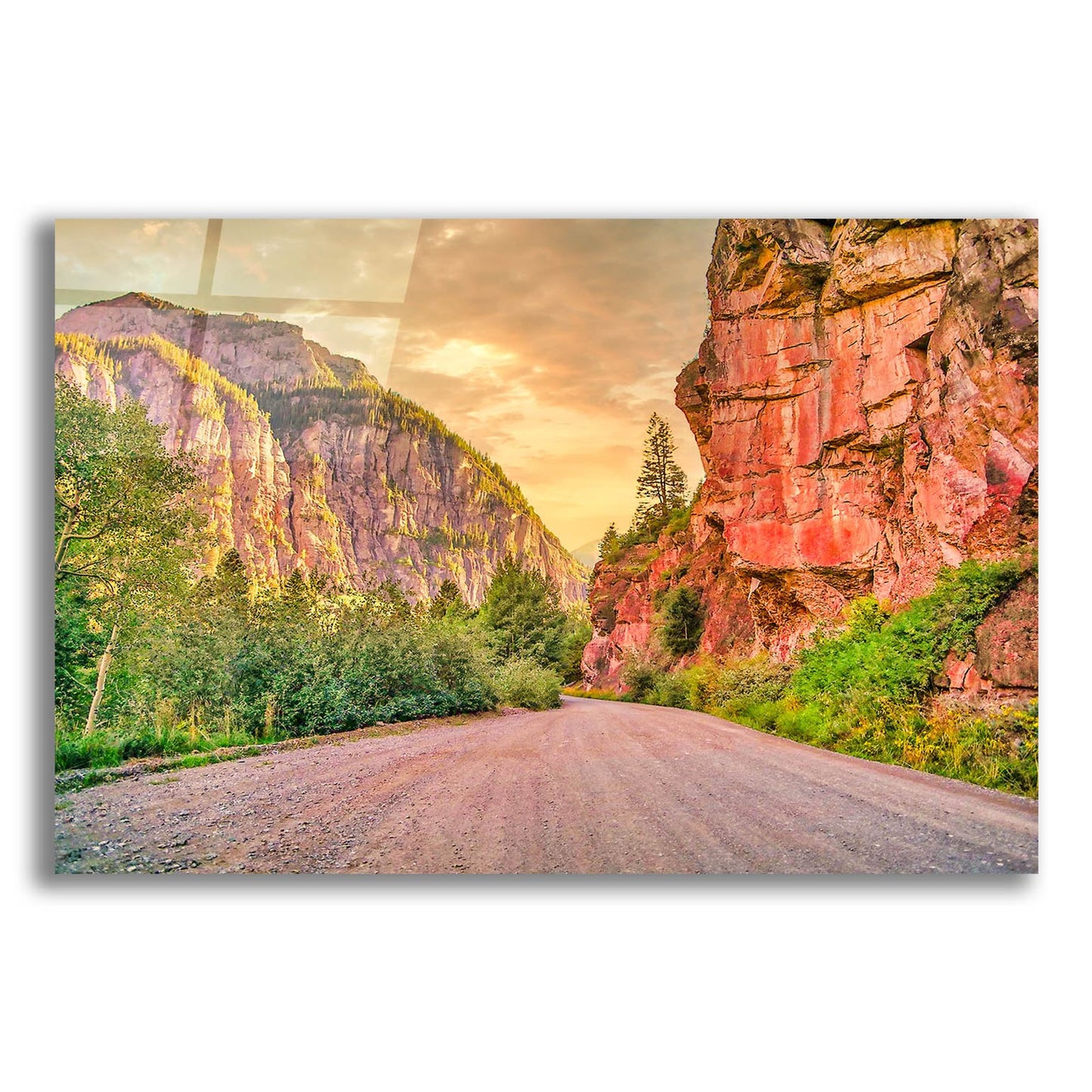 Epic Art 'San Juan Mountain Road' by Mark A Paulda, Acrylic Glass Wall Art,16x12