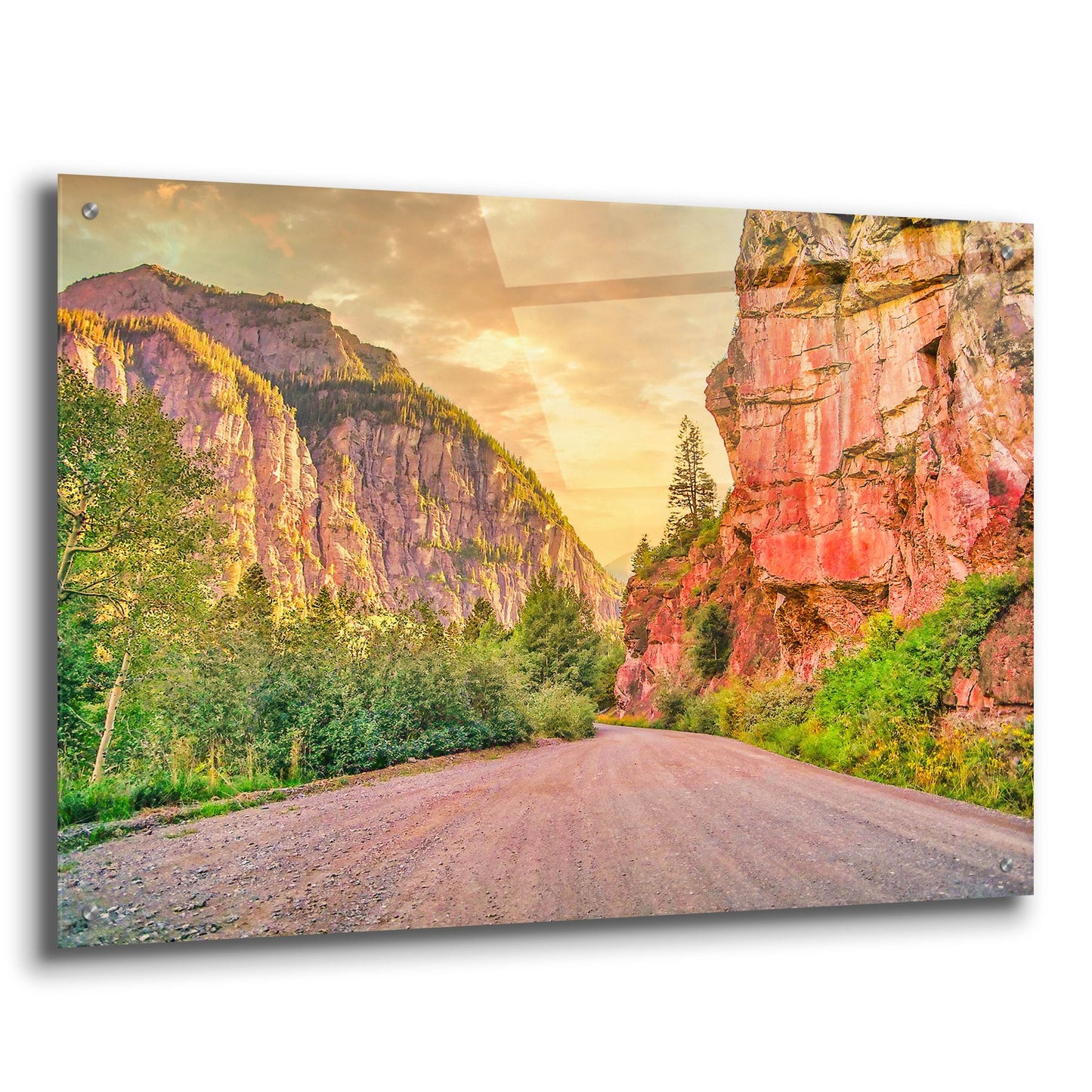 Epic Art 'San Juan Mountain Road' by Mark A Paulda, Acrylic Glass Wall Art,36x24