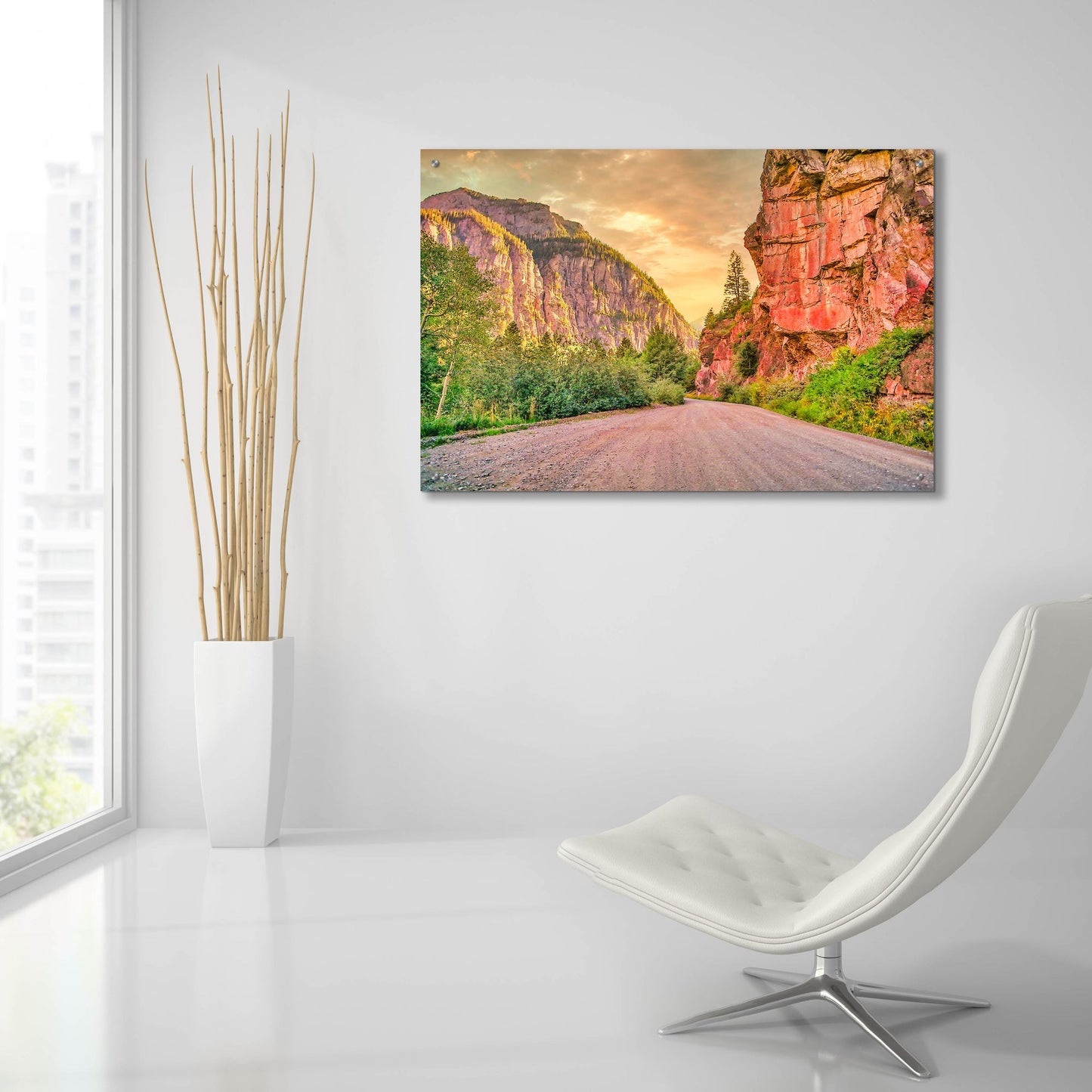 Epic Art 'San Juan Mountain Road' by Mark A Paulda, Acrylic Glass Wall Art,36x24