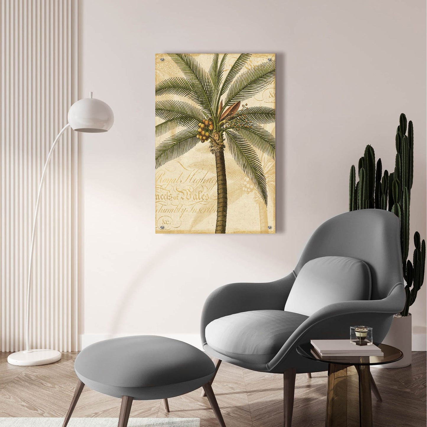 Epic Art 'Royal Palm II' by NBL Studio, Acrylic Glass Wall Art,24x36