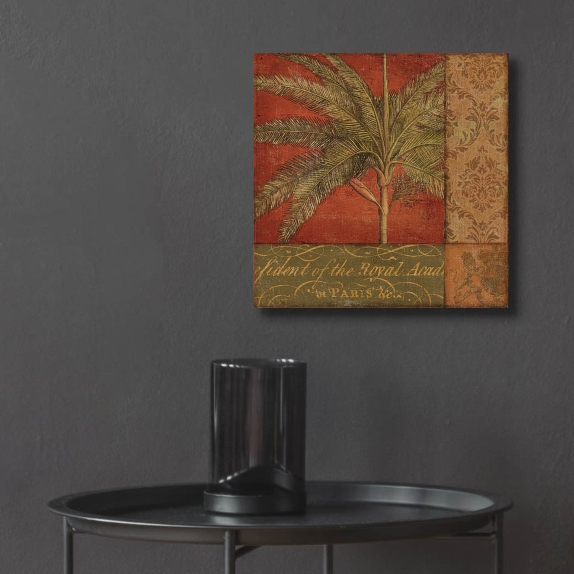 Epic Art 'Golden Palm II' by NBL Studio, Acrylic Glass Wall Art,12x12