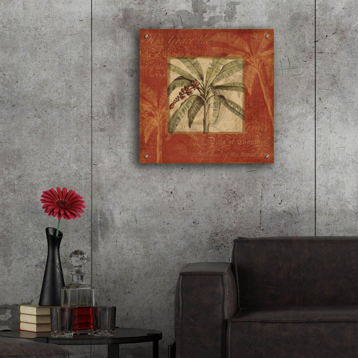 Epic Art 'Royal Palm III' by NBL Studio, Acrylic Glass Wall Art,24x24