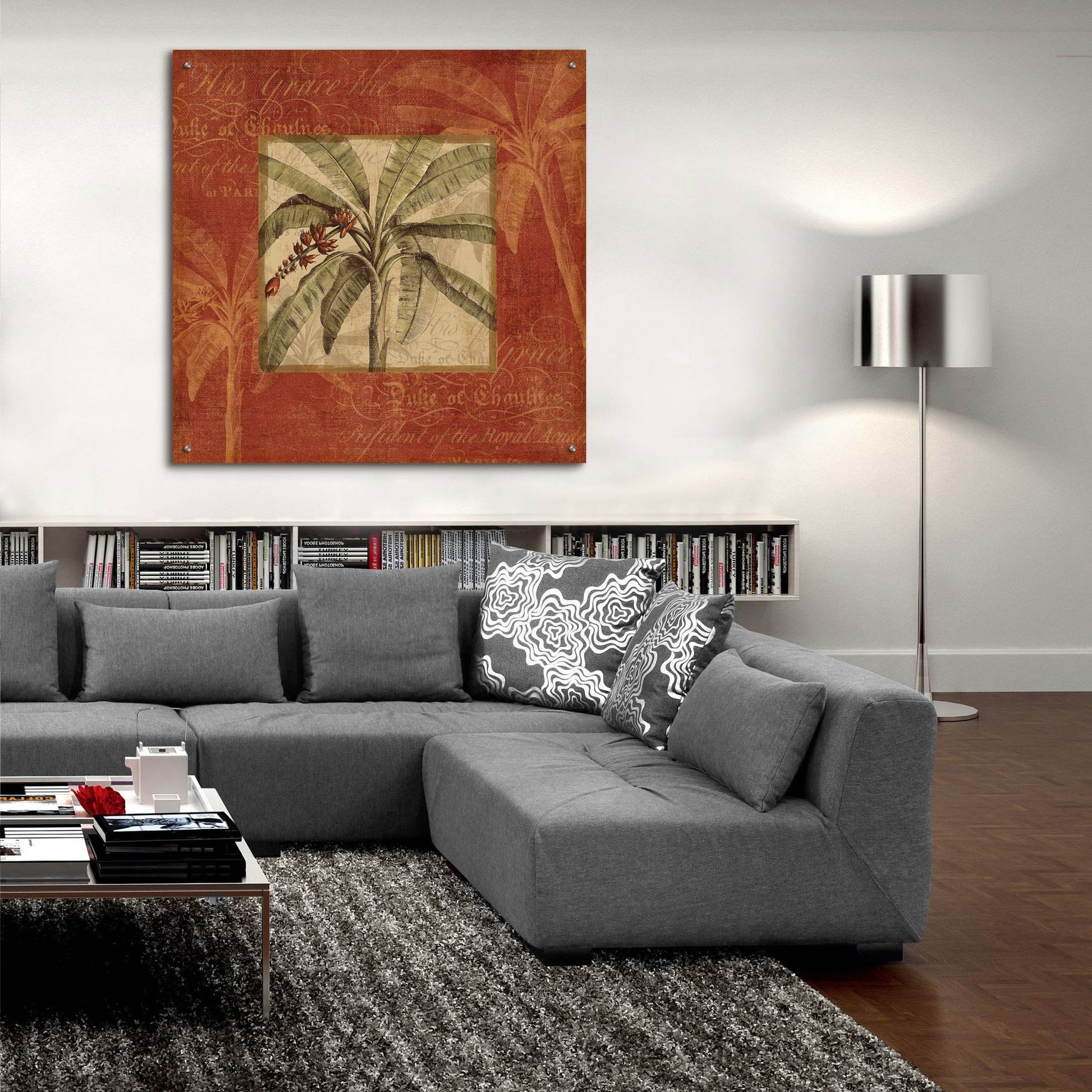 Epic Art 'Royal Palm III' by NBL Studio, Acrylic Glass Wall Art,36x36