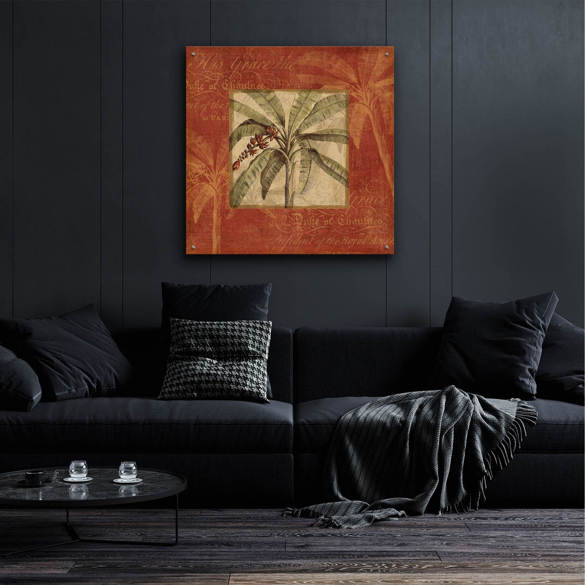 Epic Art 'Royal Palm III' by NBL Studio, Acrylic Glass Wall Art,36x36