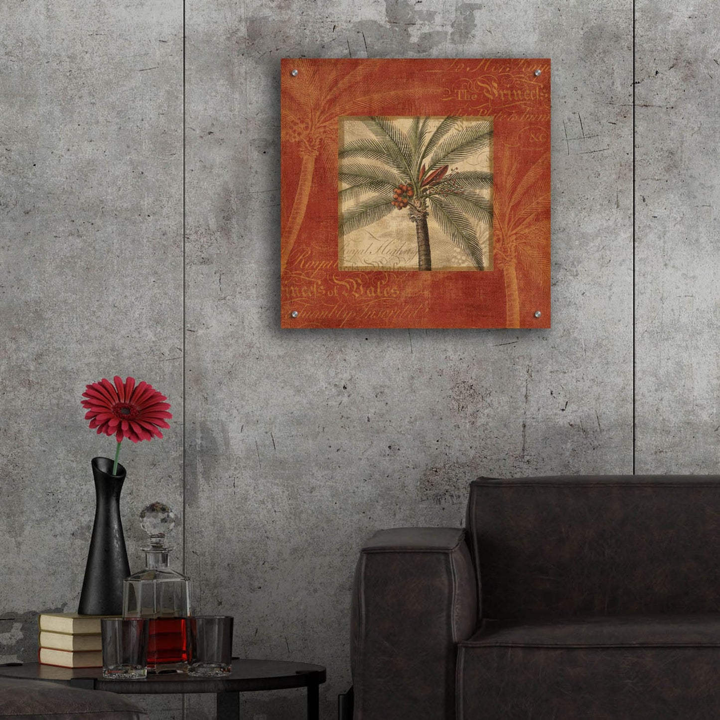 Epic Art 'Royal Palm IV' by NBL Studio, Acrylic Glass Wall Art,24x24