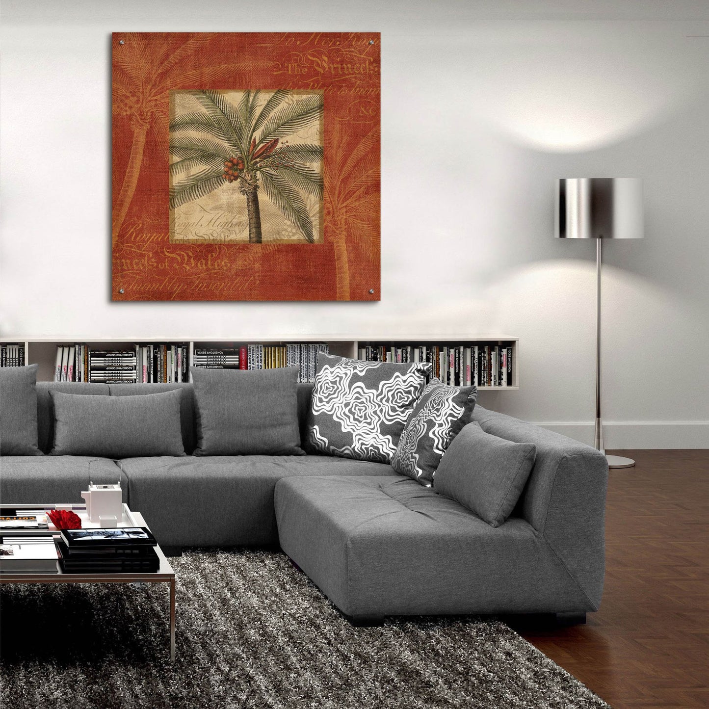 Epic Art 'Royal Palm IV' by NBL Studio, Acrylic Glass Wall Art,36x36