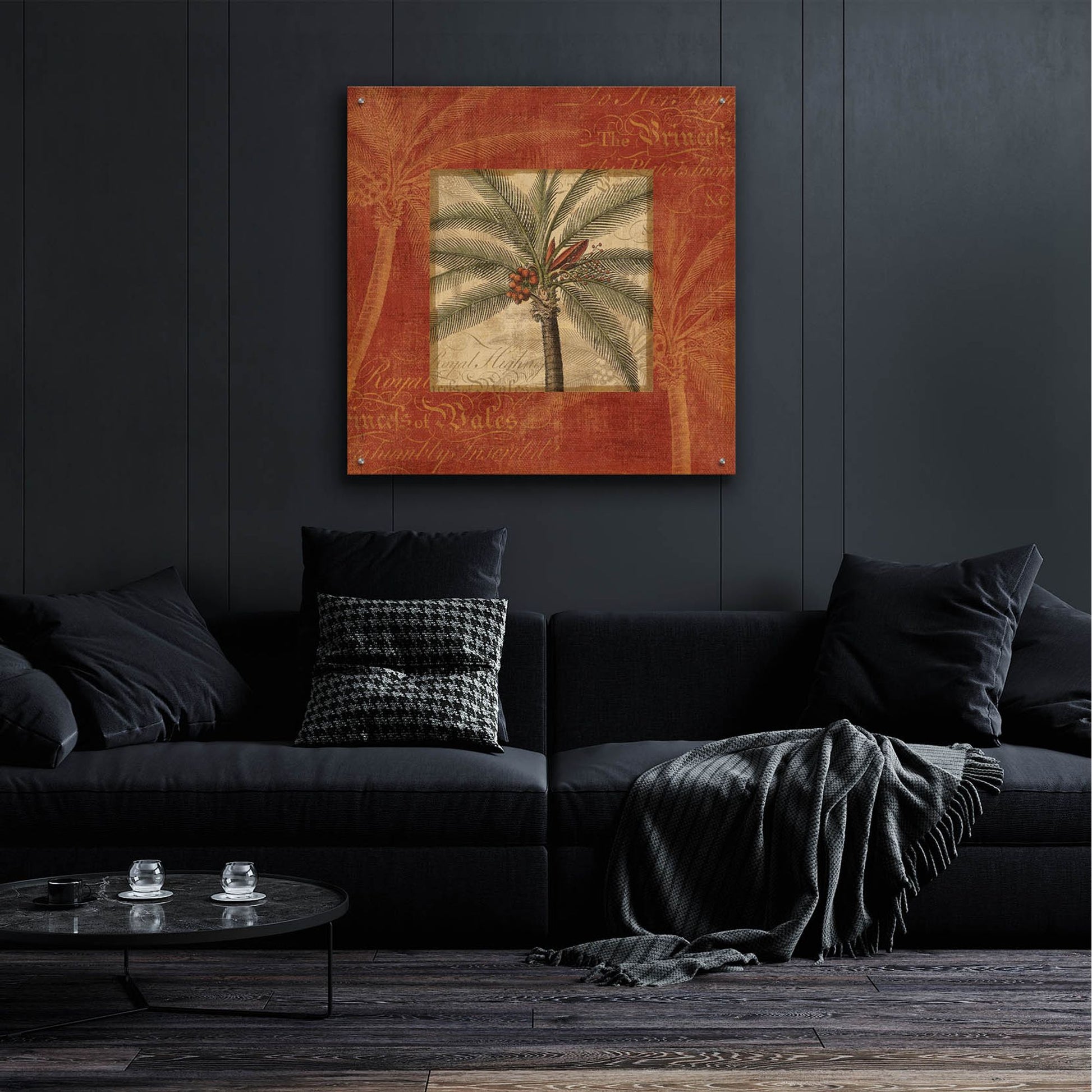 Epic Art 'Royal Palm IV' by NBL Studio, Acrylic Glass Wall Art,36x36