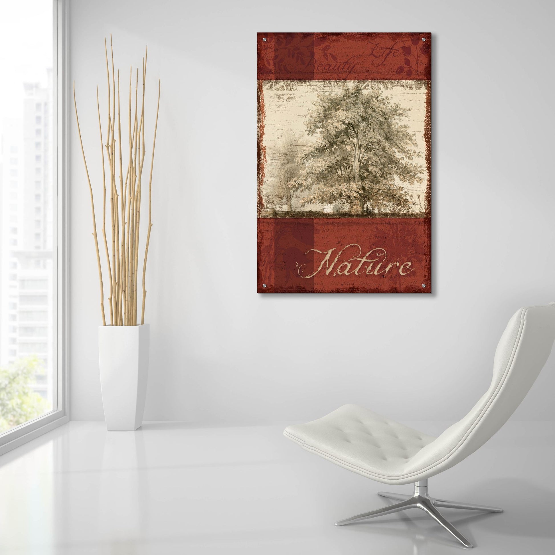 Epic Art 'Natural Thoughts I' by NBL Studio, Acrylic Glass Wall Art,24x36